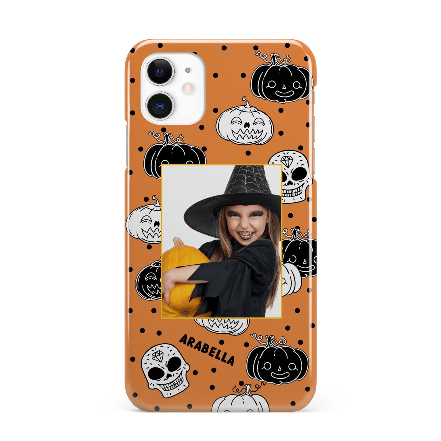 Halloween Pumpkins Photo Upload iPhone 11 3D Snap Case