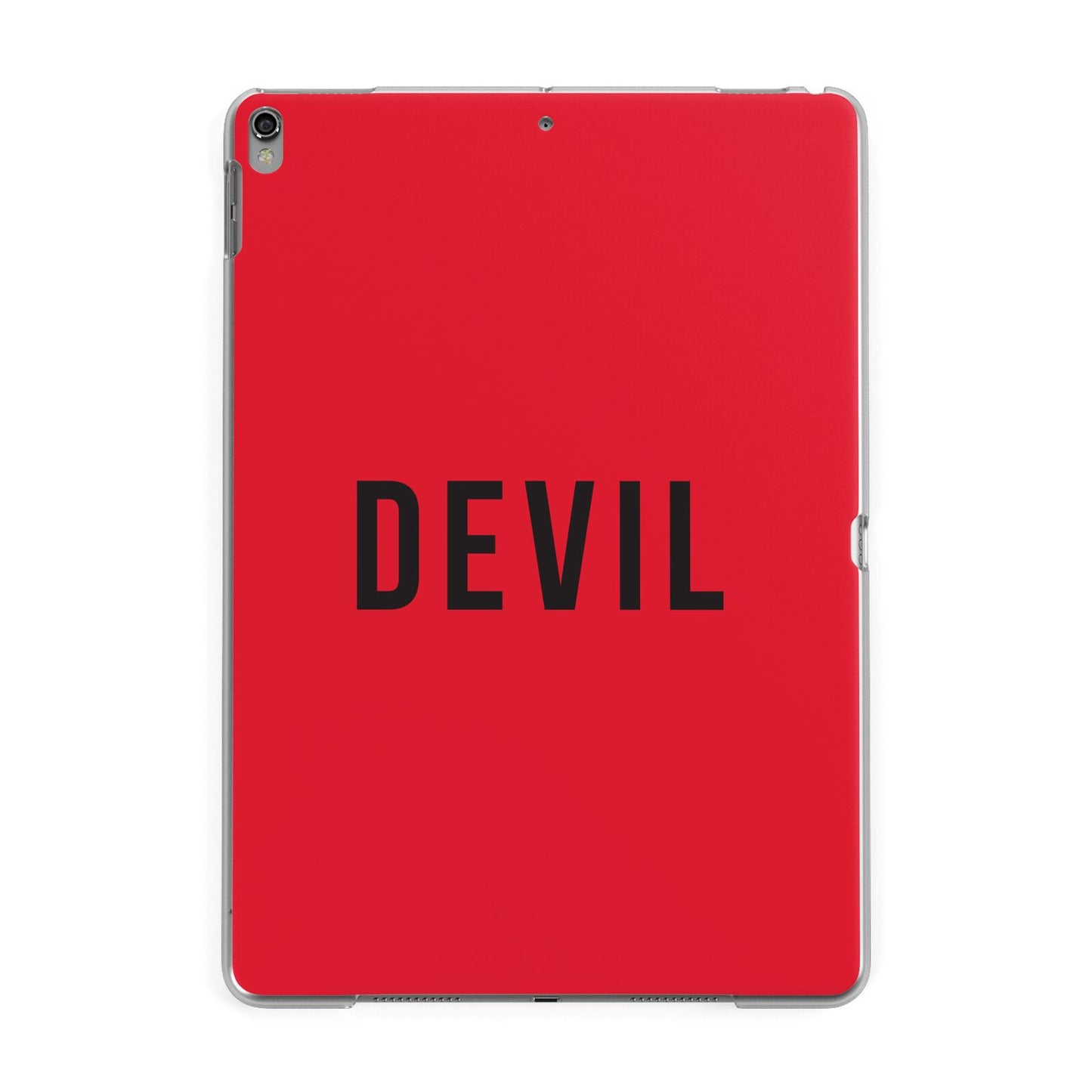 Halloween Red Devil Apple iPad Grey Case