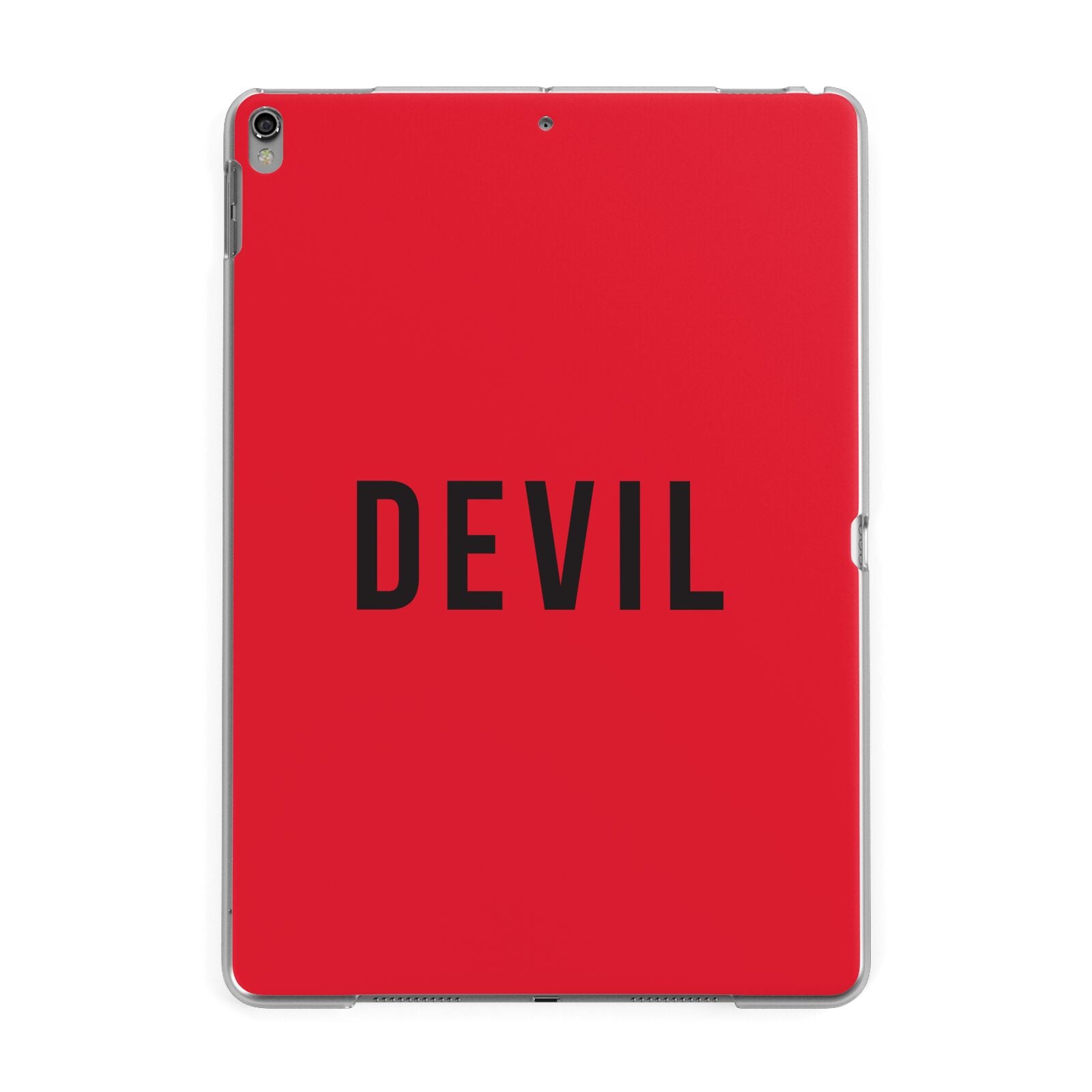 Halloween Red Devil Apple iPad Grey Case