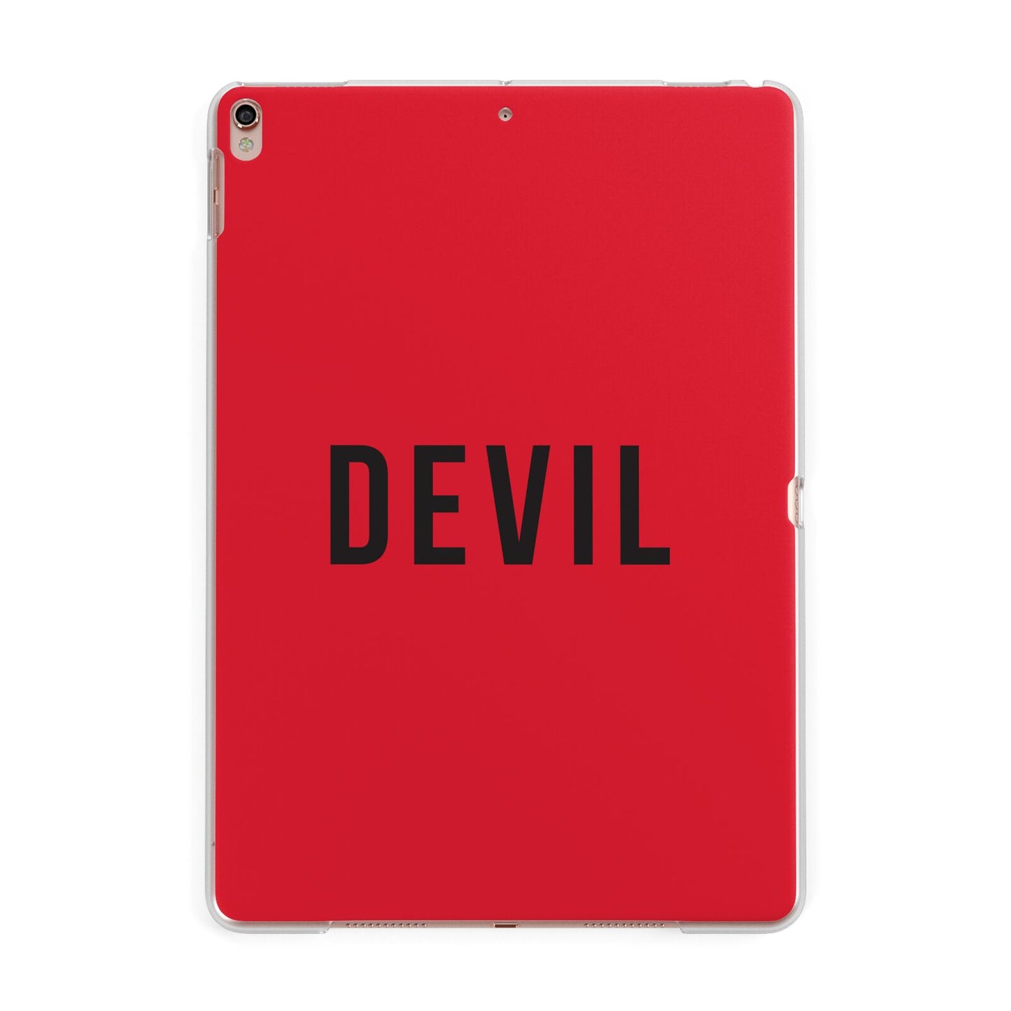 Halloween Red Devil Apple iPad Rose Gold Case