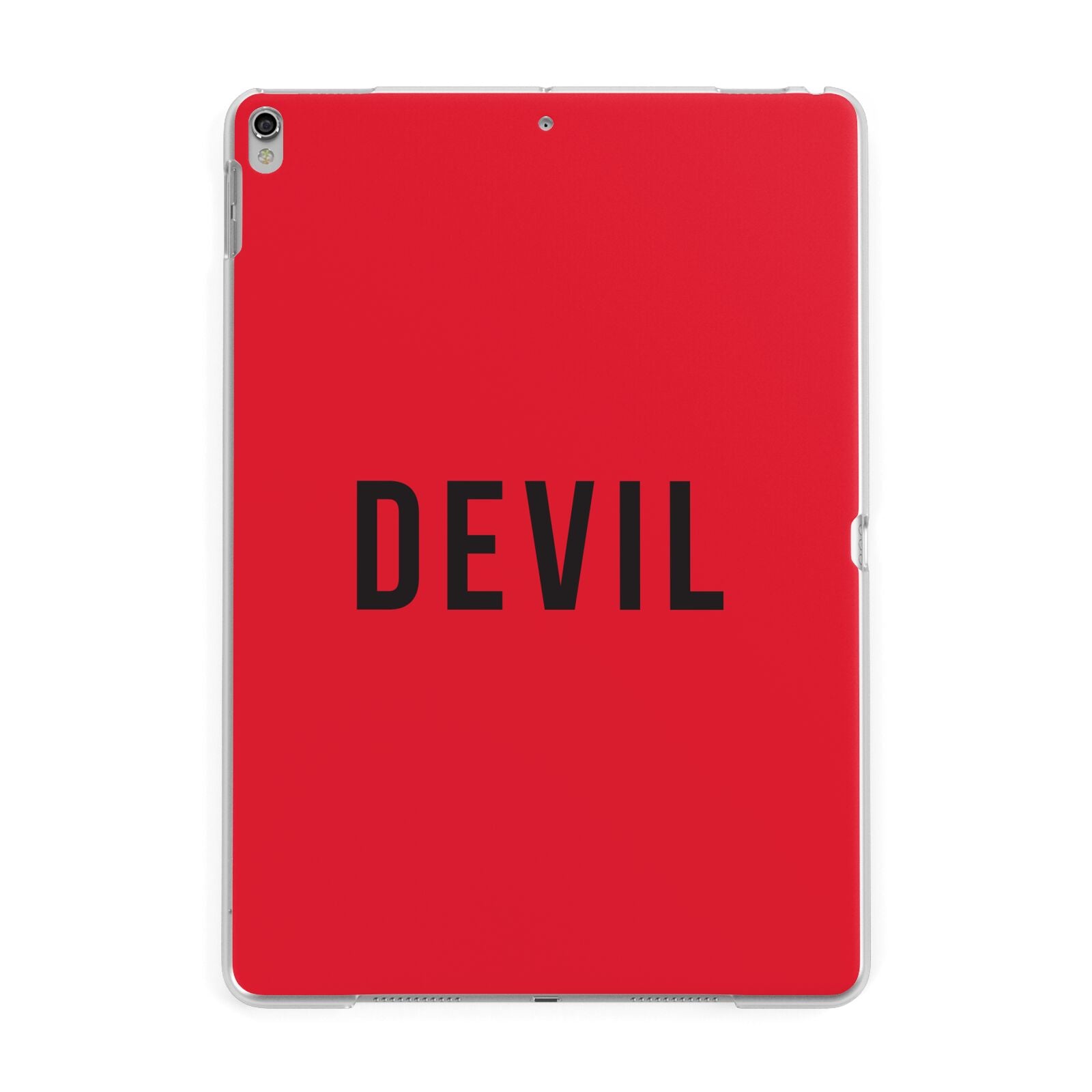 Halloween Red Devil Apple iPad Silver Case