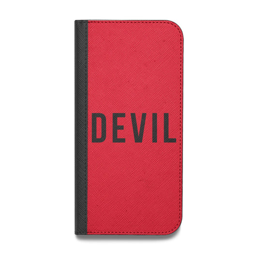 Halloween Red Devil Vegan Leather Flip iPhone Case