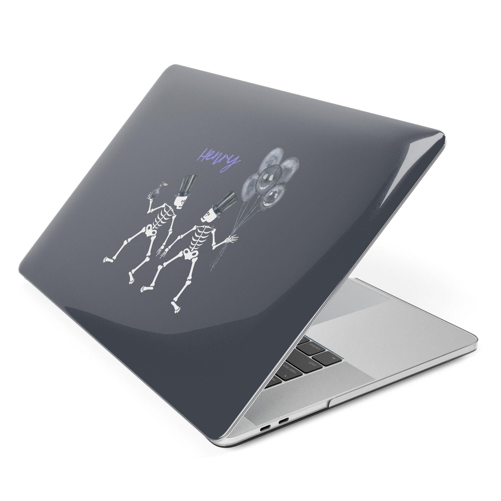 Halloween Skeleton Apple MacBook Case Side View