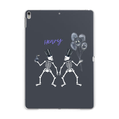 Halloween Skeleton Apple iPad Silver Case