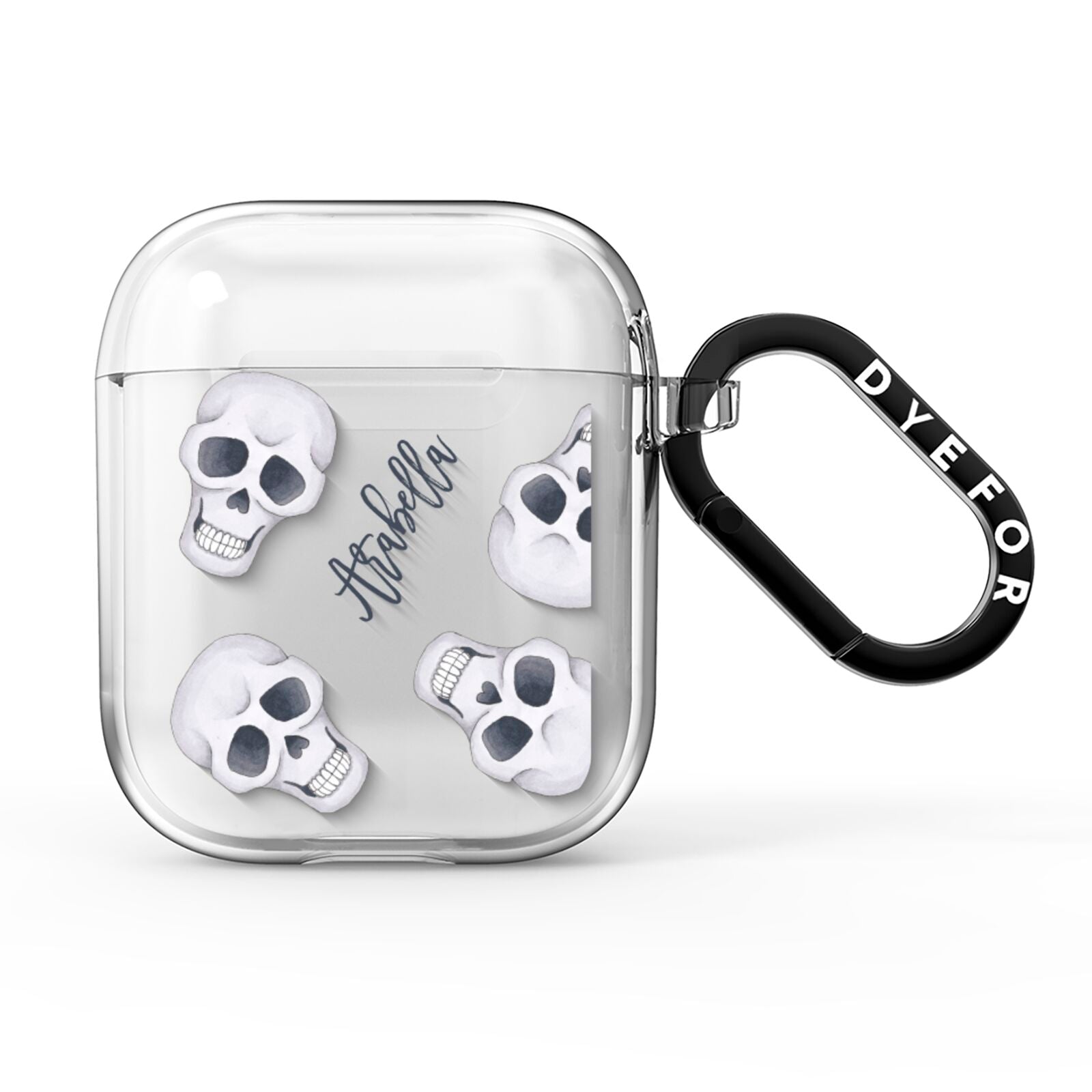 Halloween Skulls AirPods Clear Case