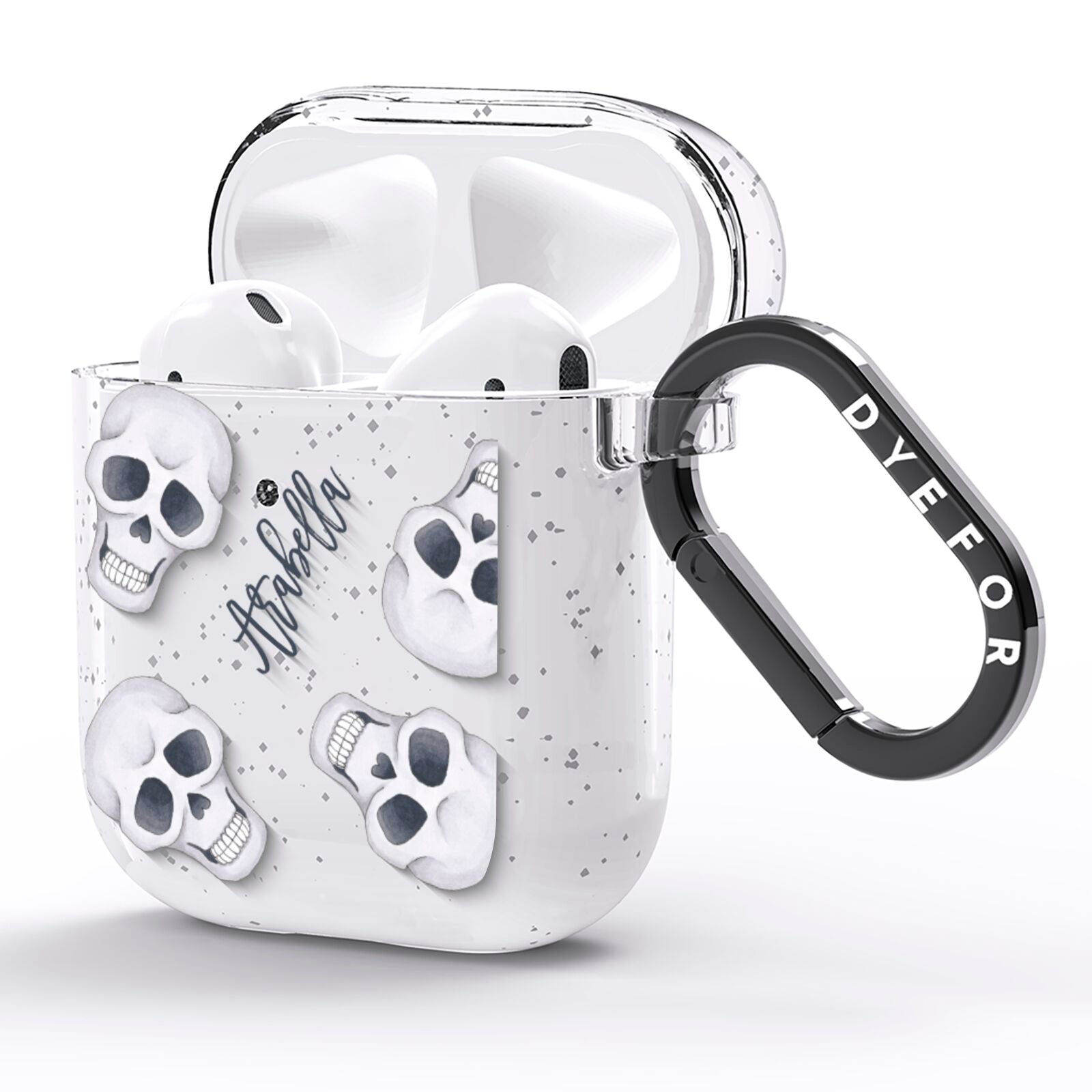 Halloween Skulls AirPods Glitter Case Side Image