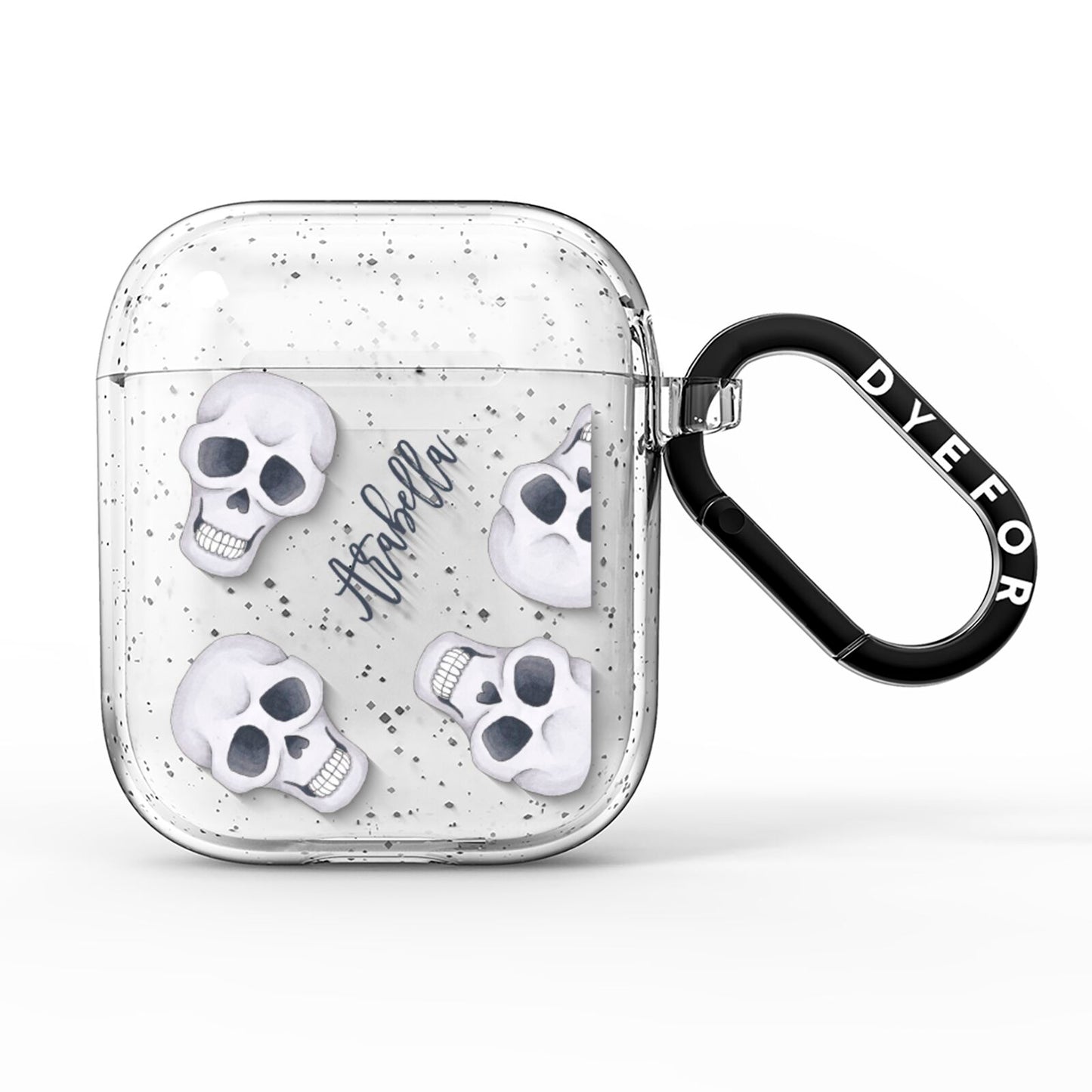 Halloween Skulls AirPods Glitter Case