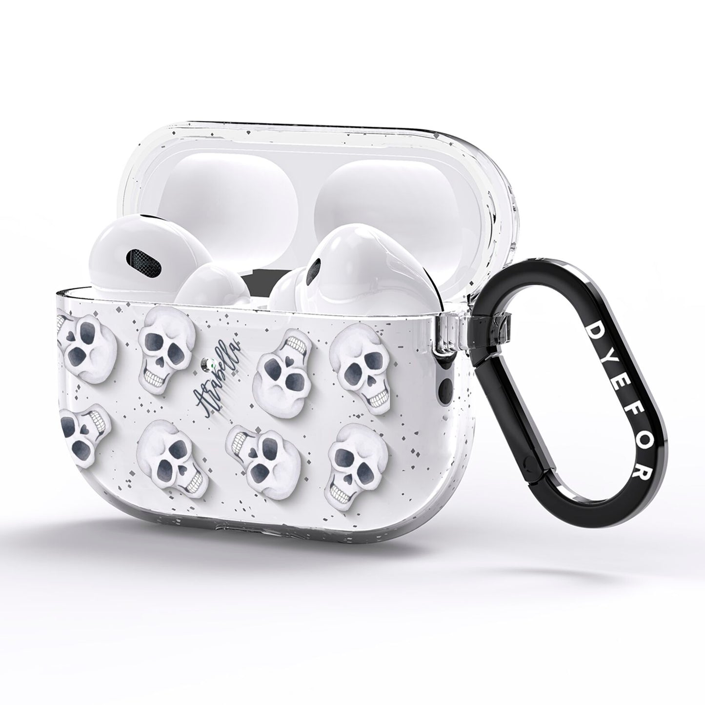 Halloween Skulls AirPods Pro Glitter Case Side Image