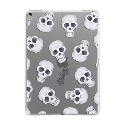 Halloween Skulls Apple iPad Silver Case