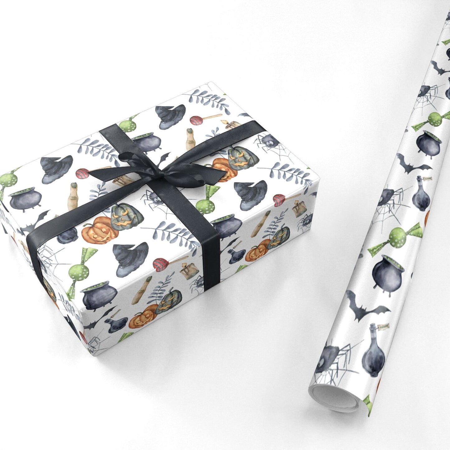 Halloween Tricks Personalised Wrapping Paper