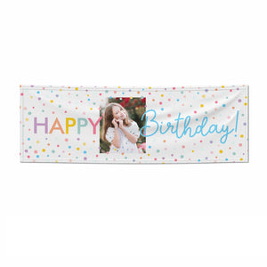 Happy Birthday Photo Personalised Banner