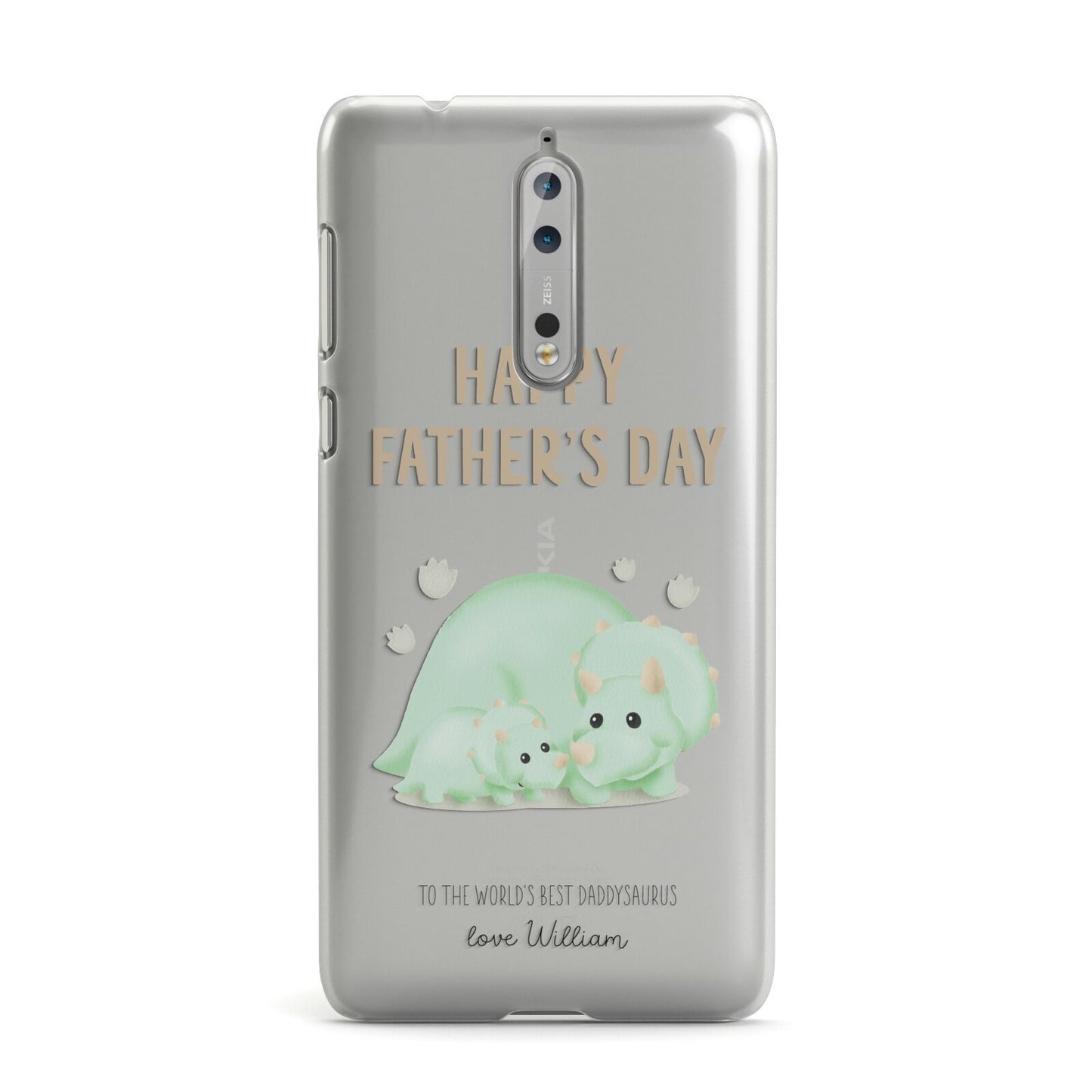 Happy Fathers Day Custom Triceratops Nokia Case