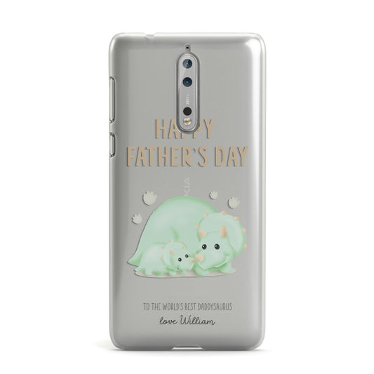 Happy Fathers Day Custom Triceratops Nokia Case