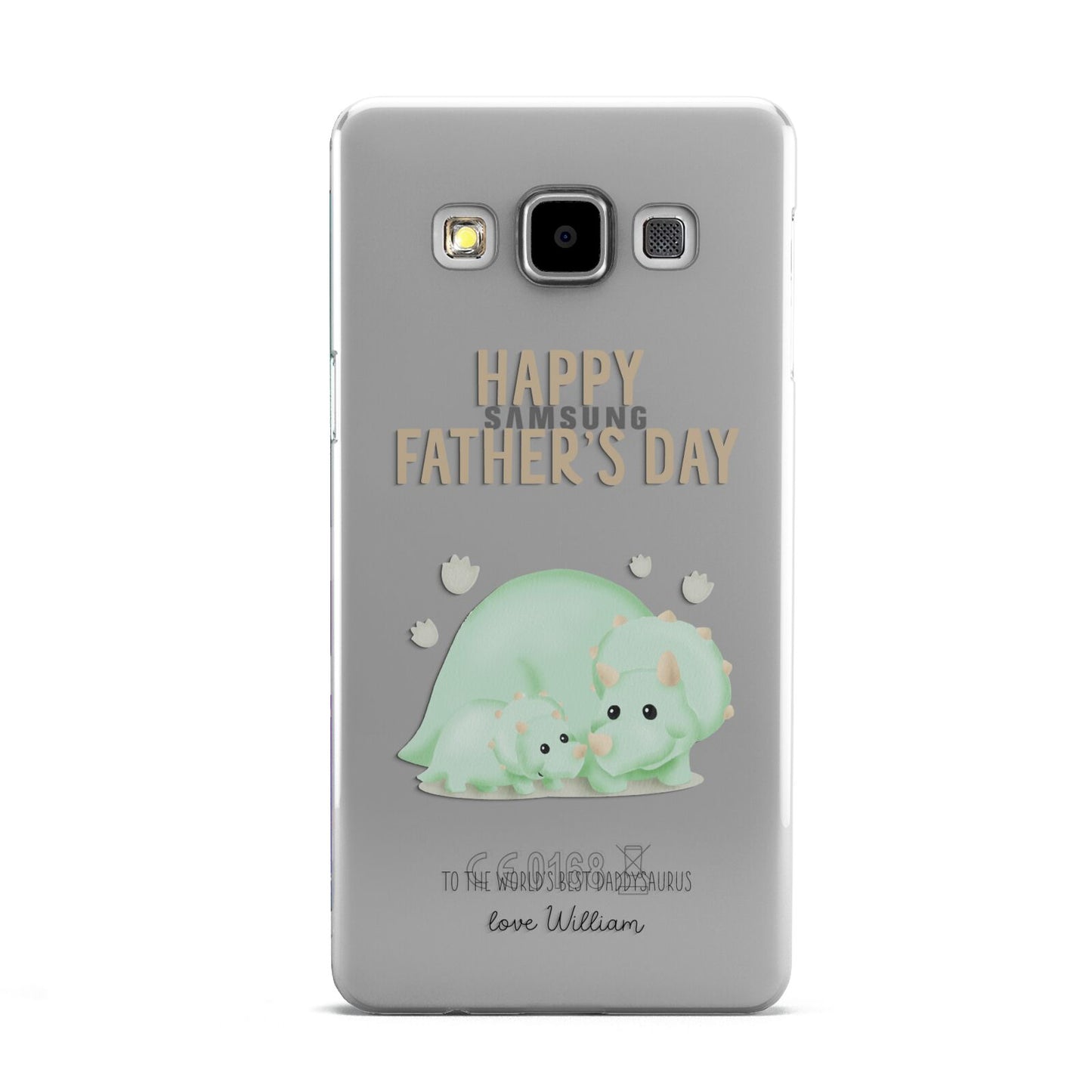 Happy Fathers Day Custom Triceratops Samsung Galaxy A5 Case