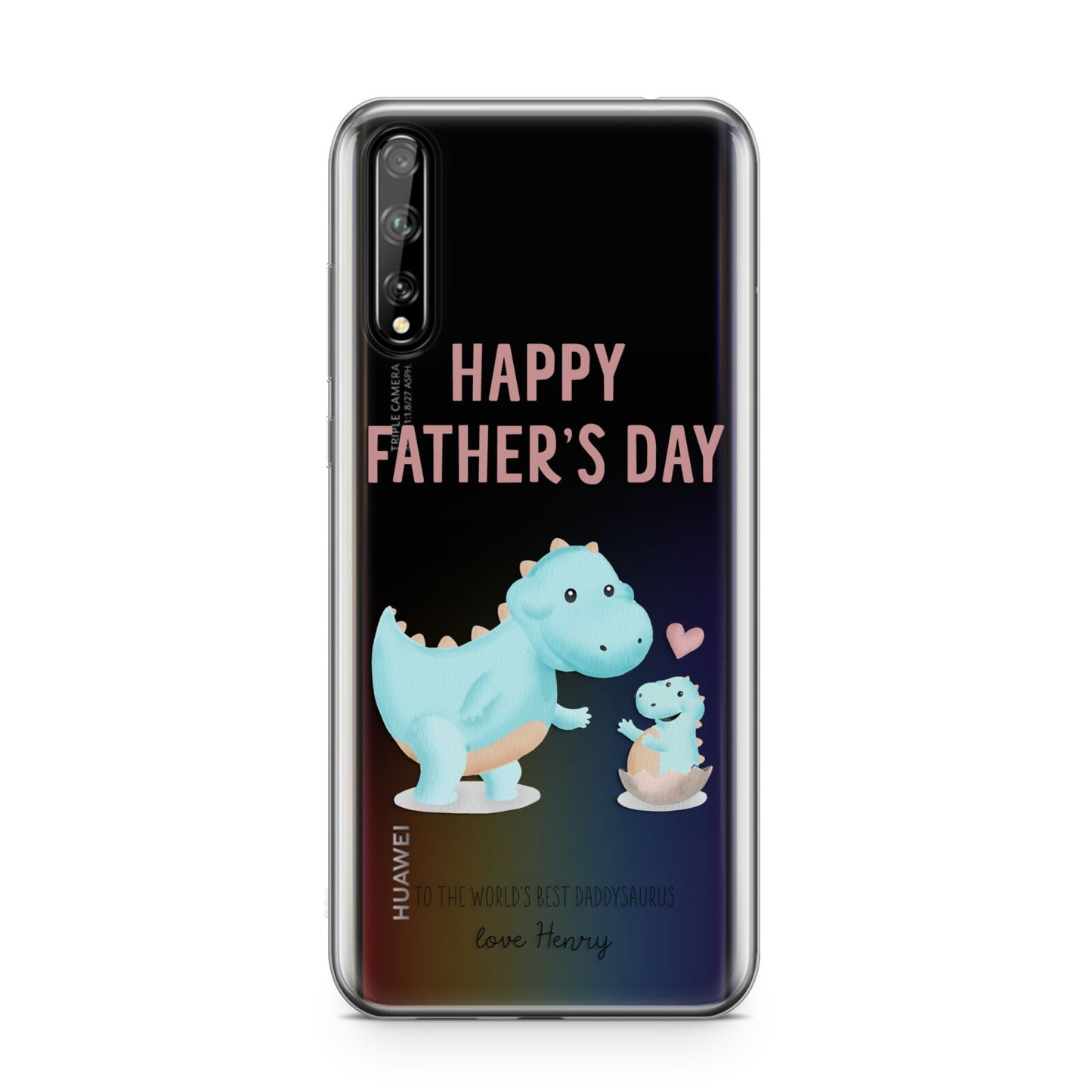 Happy Fathers Day Daddysaurus Huawei Enjoy 10s Phone Case