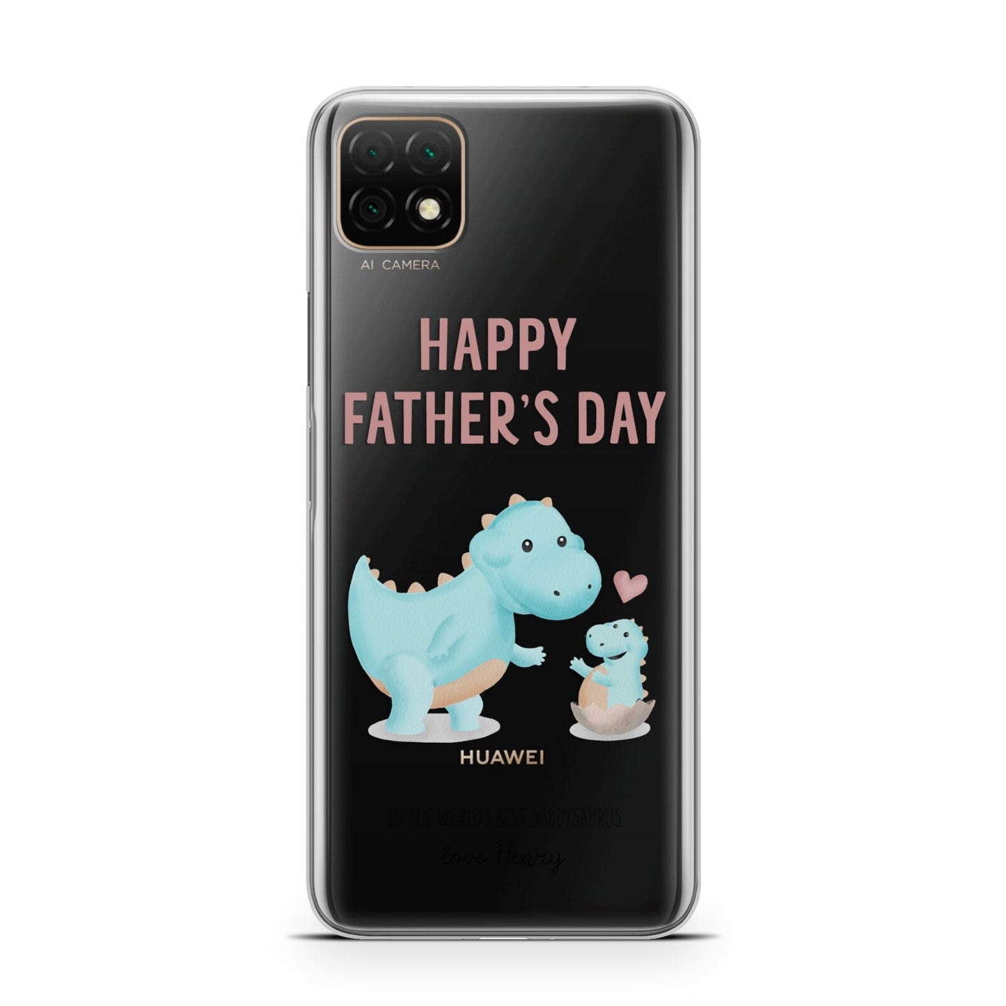 Happy Fathers Day Daddysaurus Huawei Enjoy 20 Phone Case