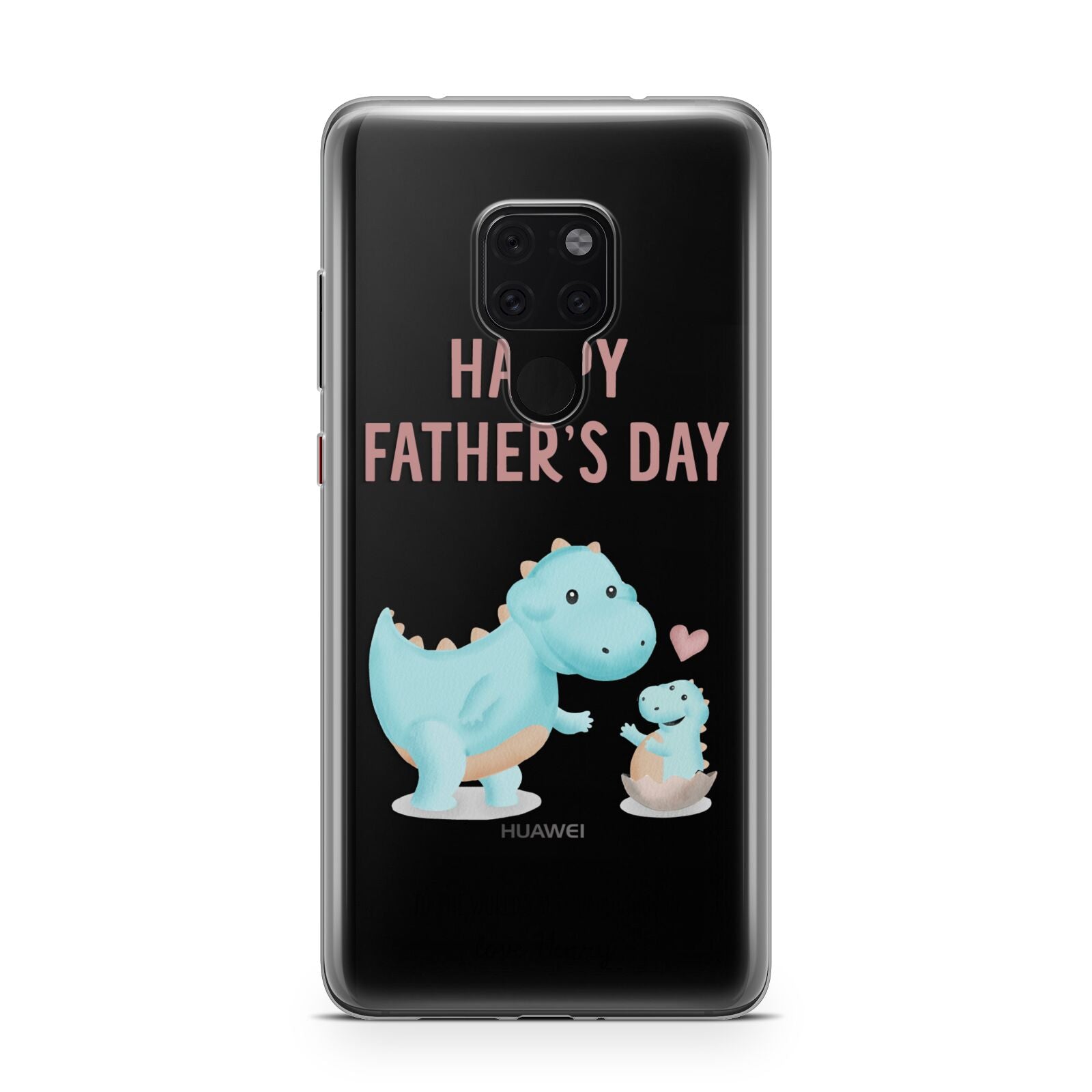 Happy Fathers Day Daddysaurus Huawei Mate 20 Phone Case