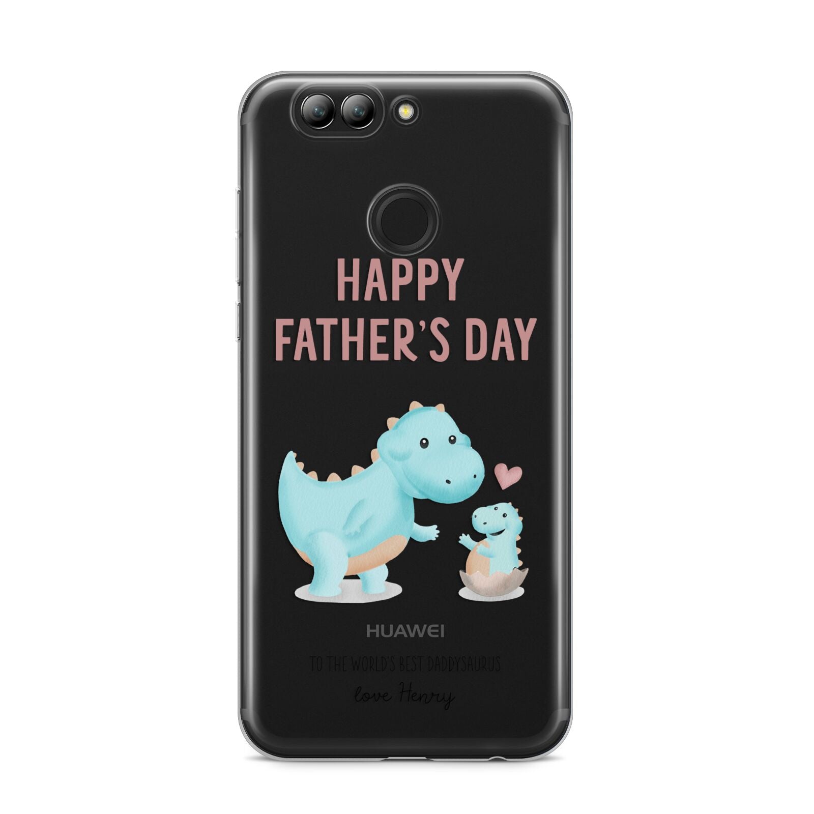 Happy Fathers Day Daddysaurus Huawei Nova 2s Phone Case