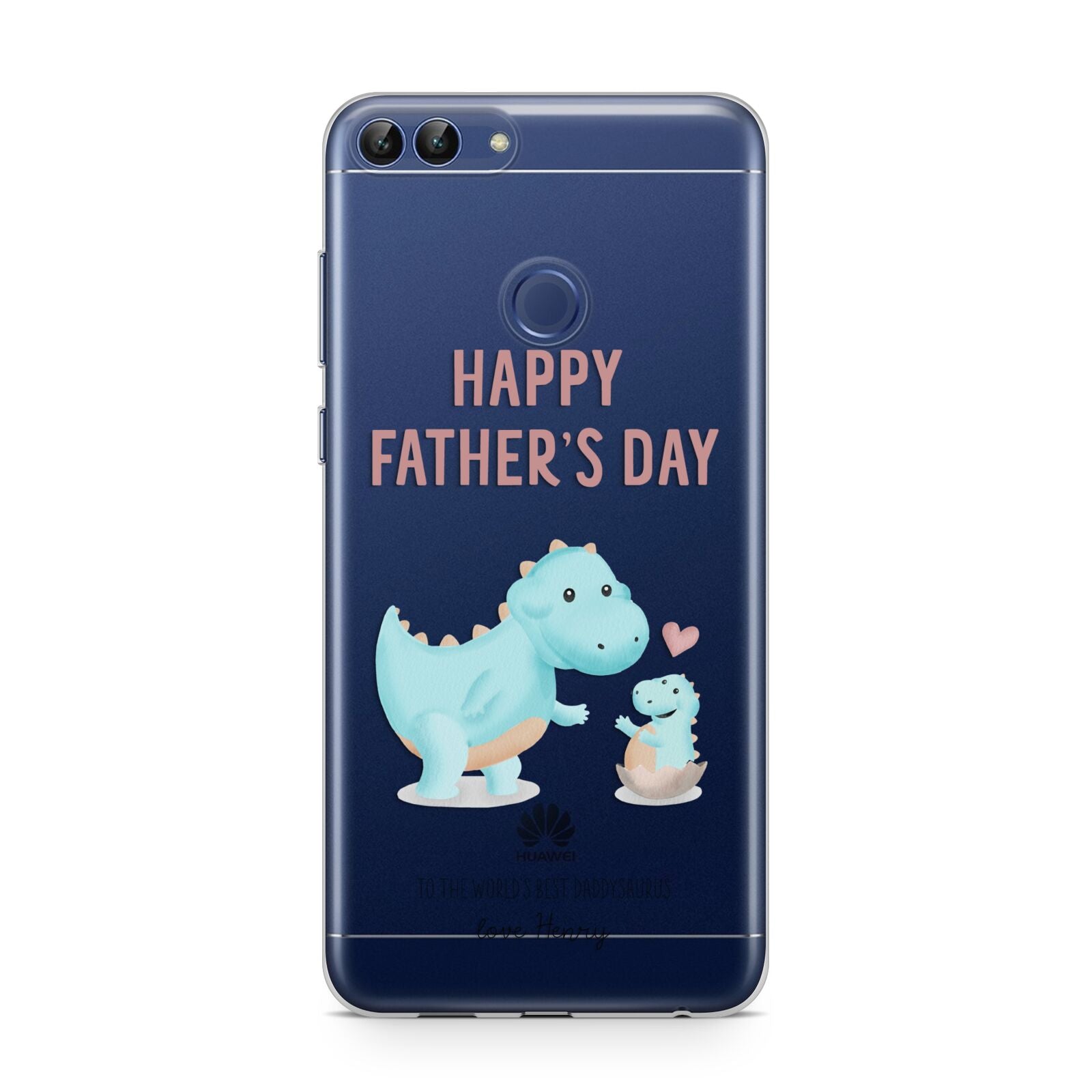 Happy Fathers Day Daddysaurus Huawei P Smart Case