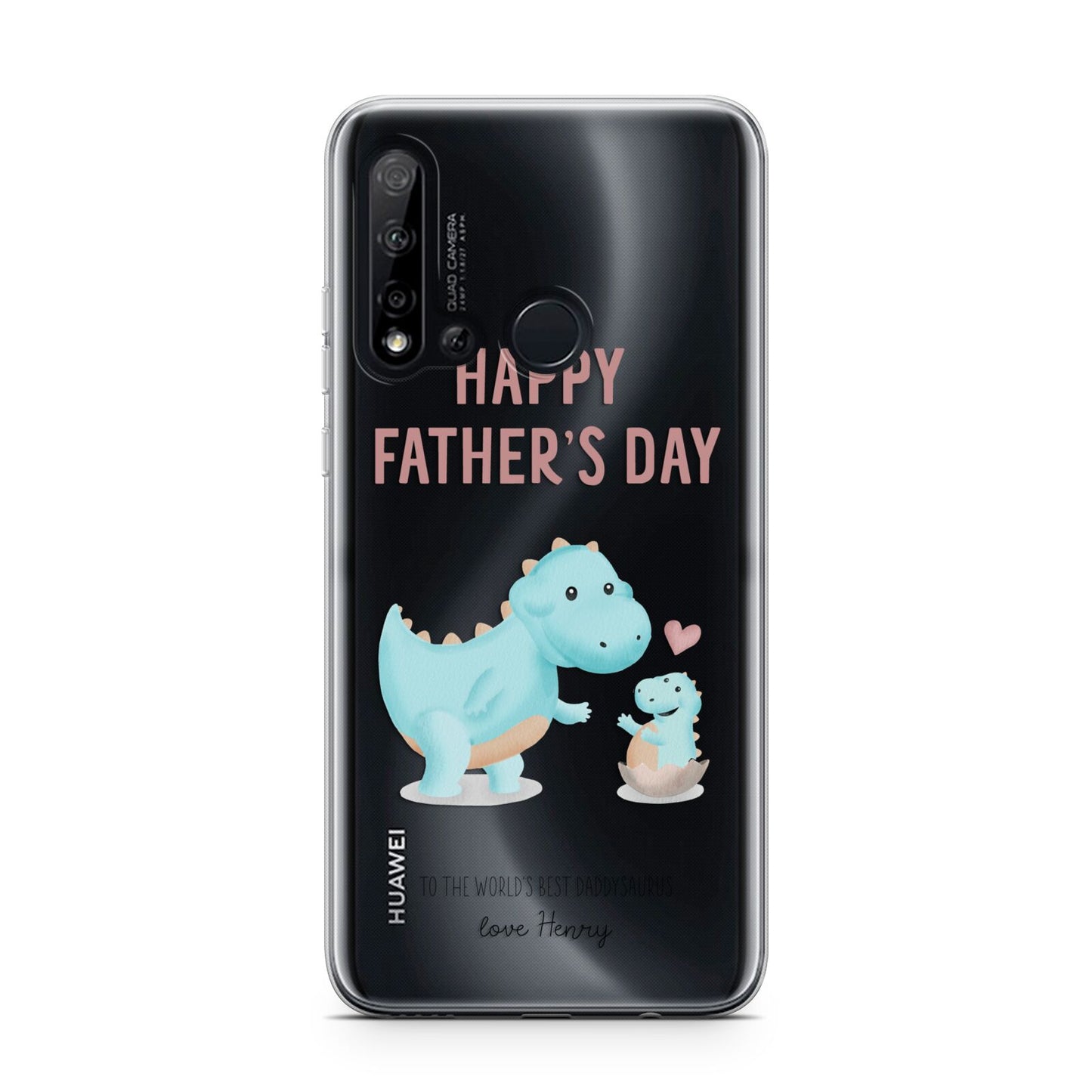 Happy Fathers Day Daddysaurus Huawei P20 Lite 5G Phone Case