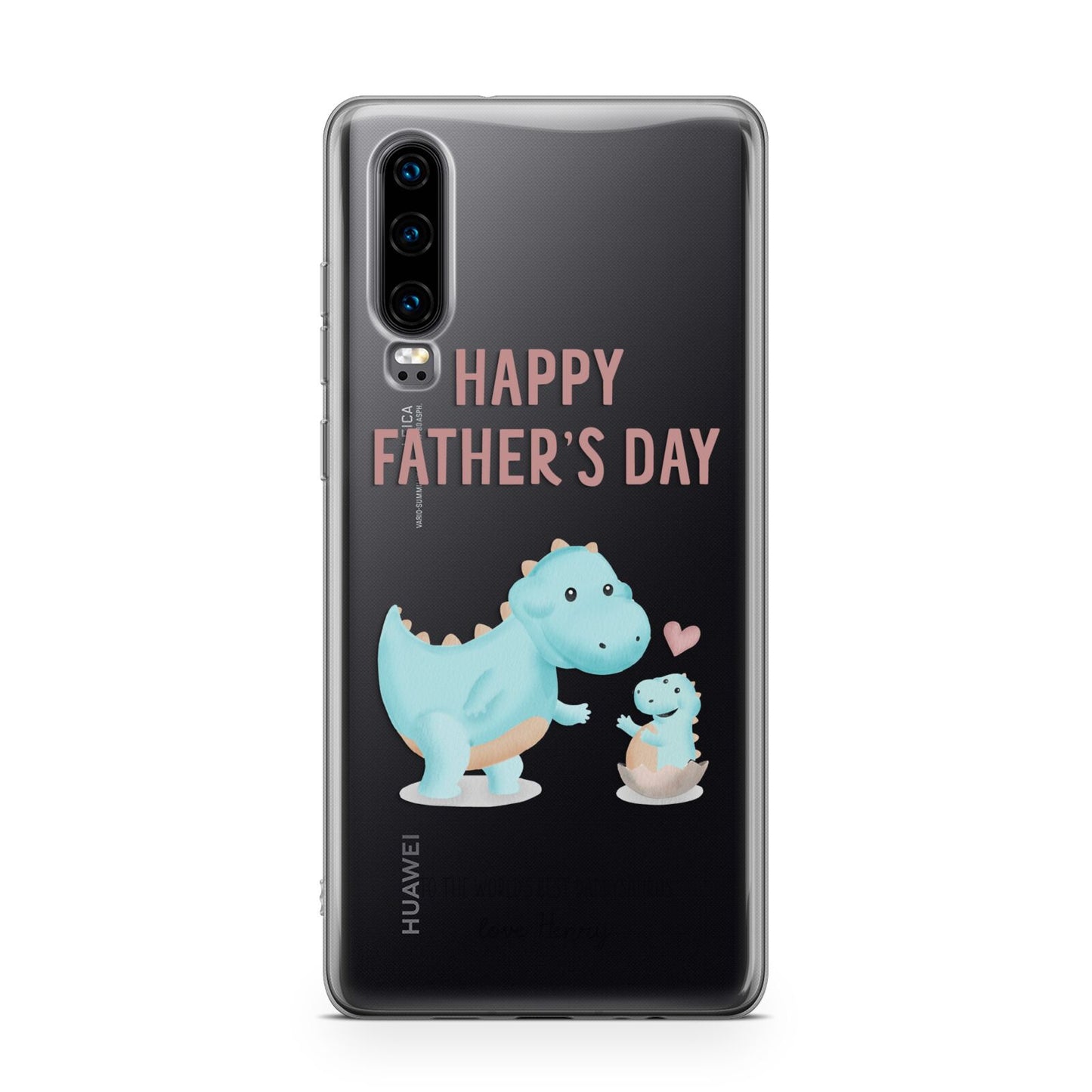 Happy Fathers Day Daddysaurus Huawei P30 Phone Case