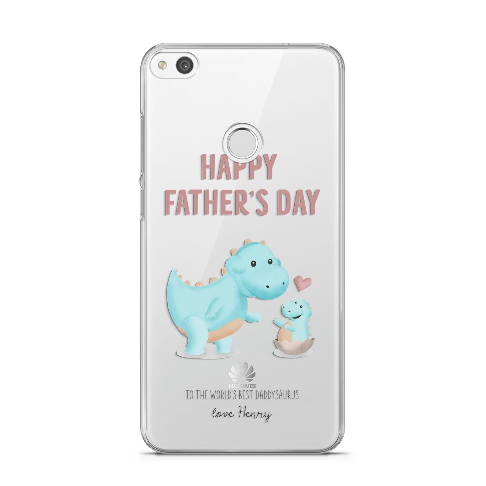 Happy Fathers Day Daddysaurus Huawei P8 Lite Case