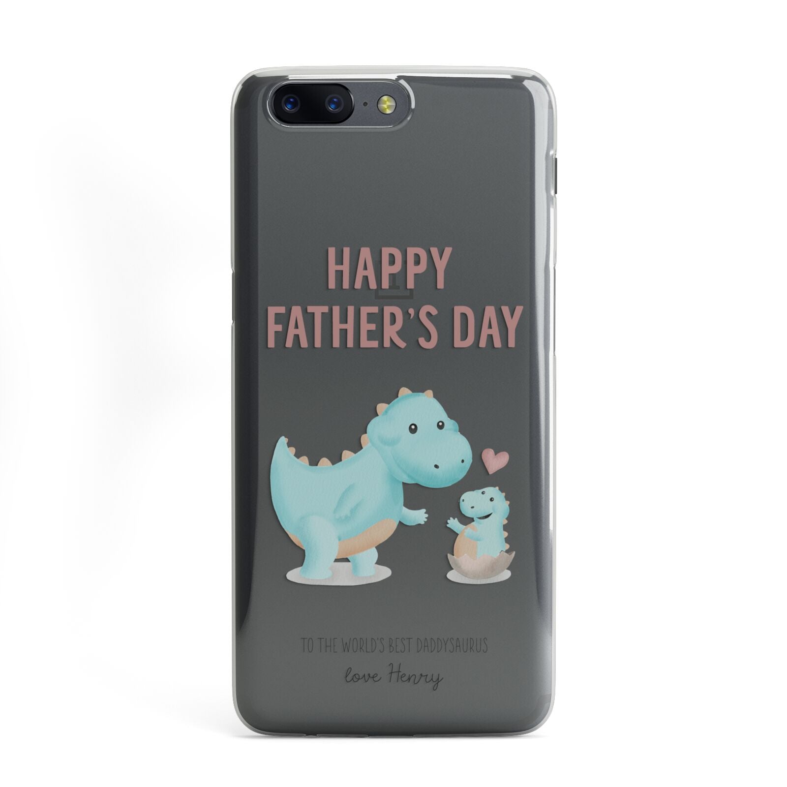 Happy Fathers Day Daddysaurus OnePlus Case