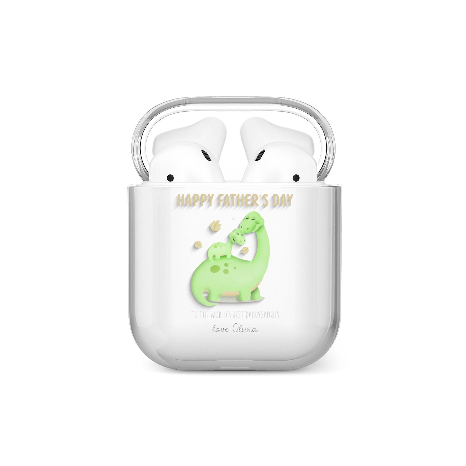 Happy Fathers Day Dino AirPods Case