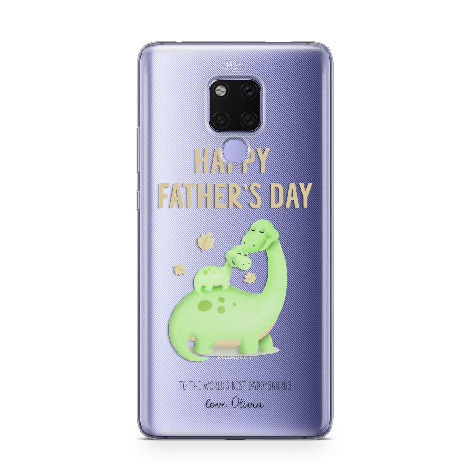 Happy Fathers Day Dino Huawei Mate 20X Phone Case