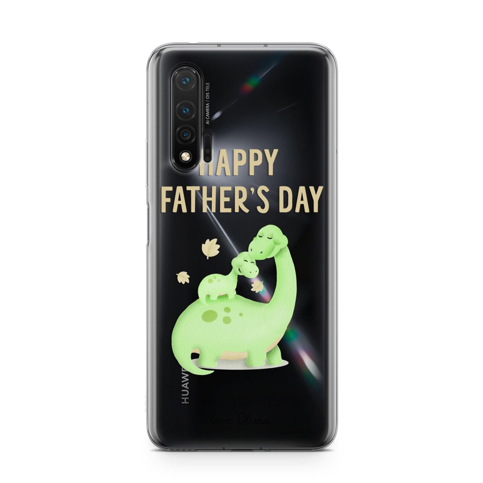 Happy Fathers Day Dino Huawei Nova 6 Phone Case