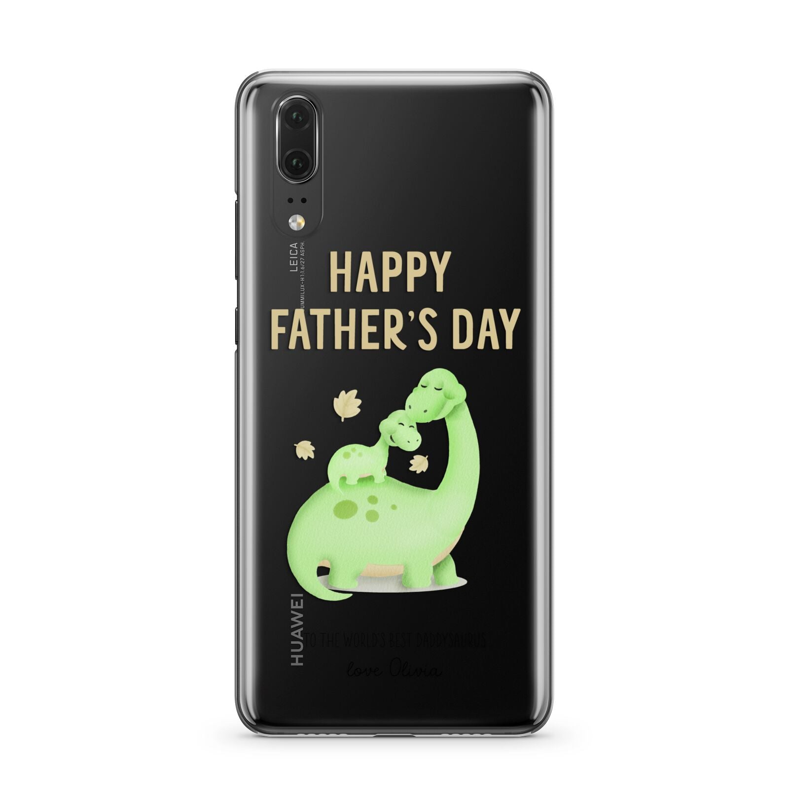 Happy Fathers Day Dino Huawei P20 Phone Case