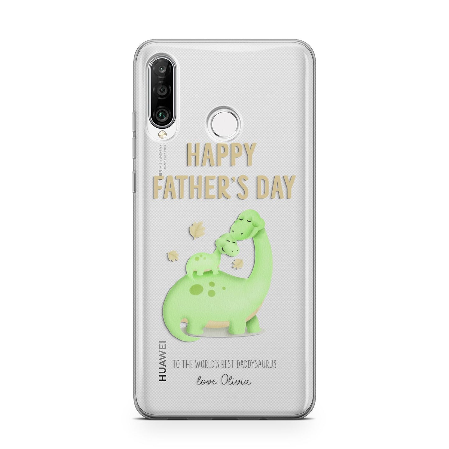 Happy Fathers Day Dino Huawei P30 Lite Phone Case