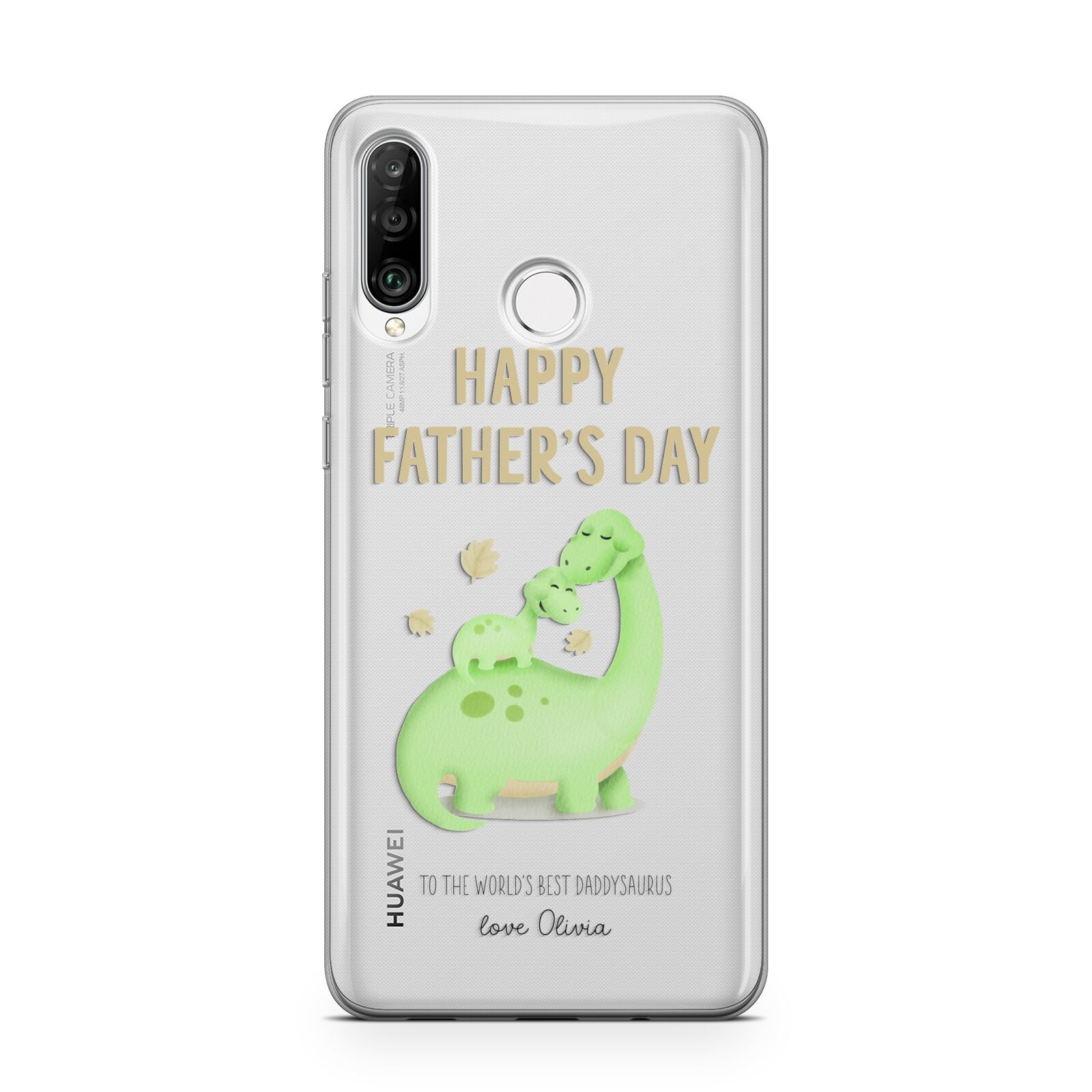 Happy Fathers Day Dino Huawei P30 Lite Phone Case