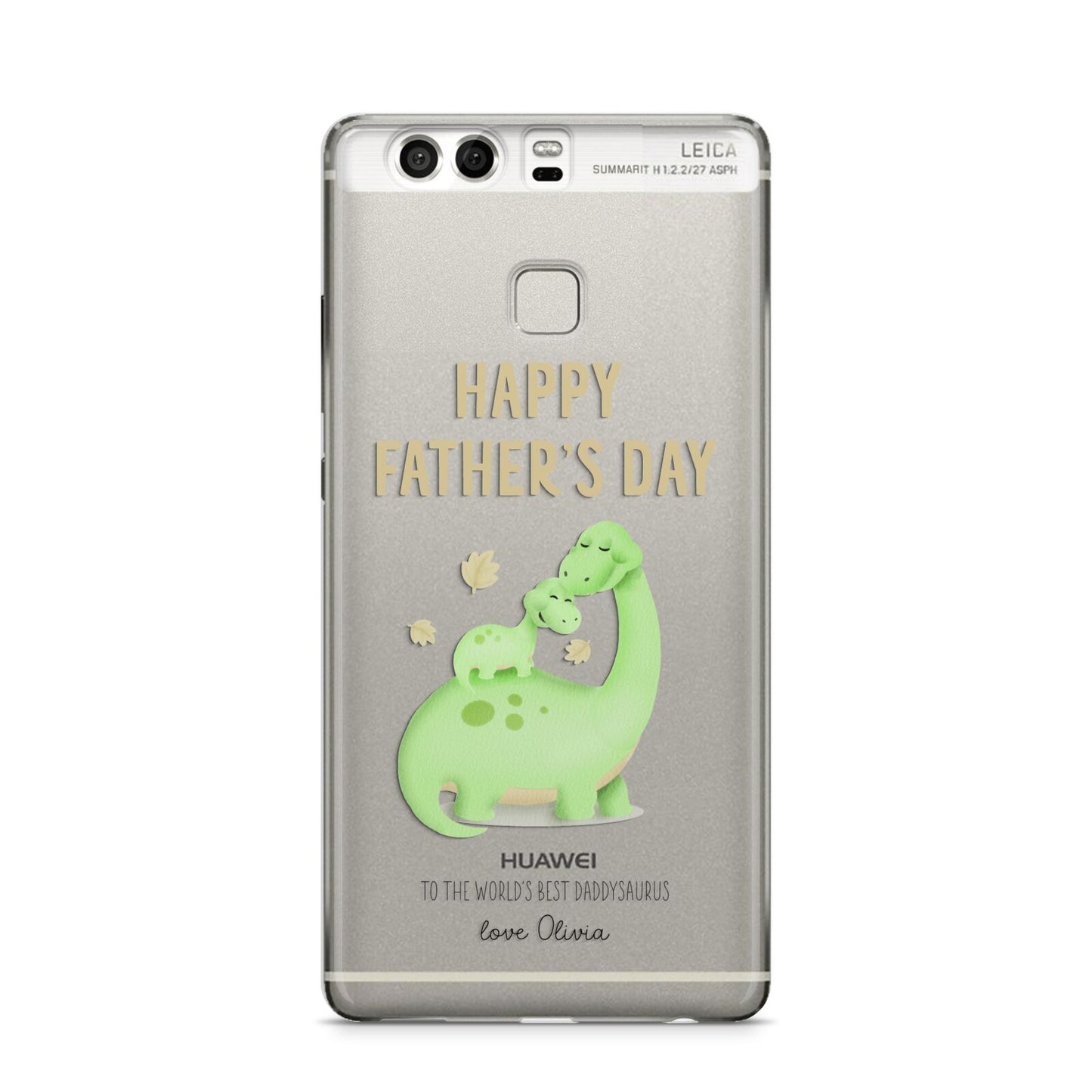 Happy Fathers Day Dino Huawei P9 Case