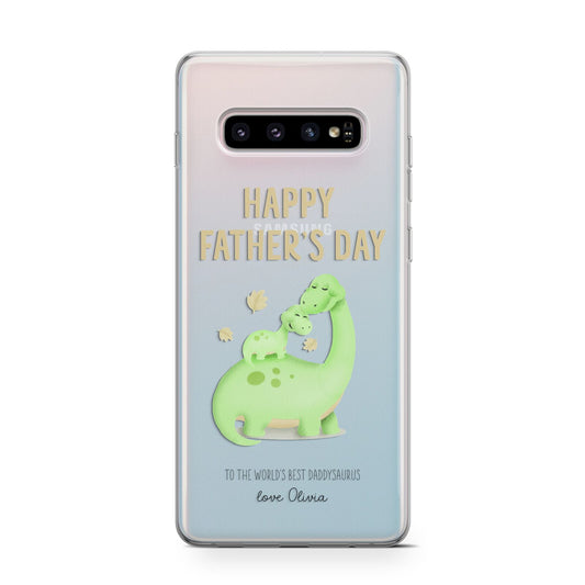 Happy Fathers Day Dino Protective Samsung Galaxy Case