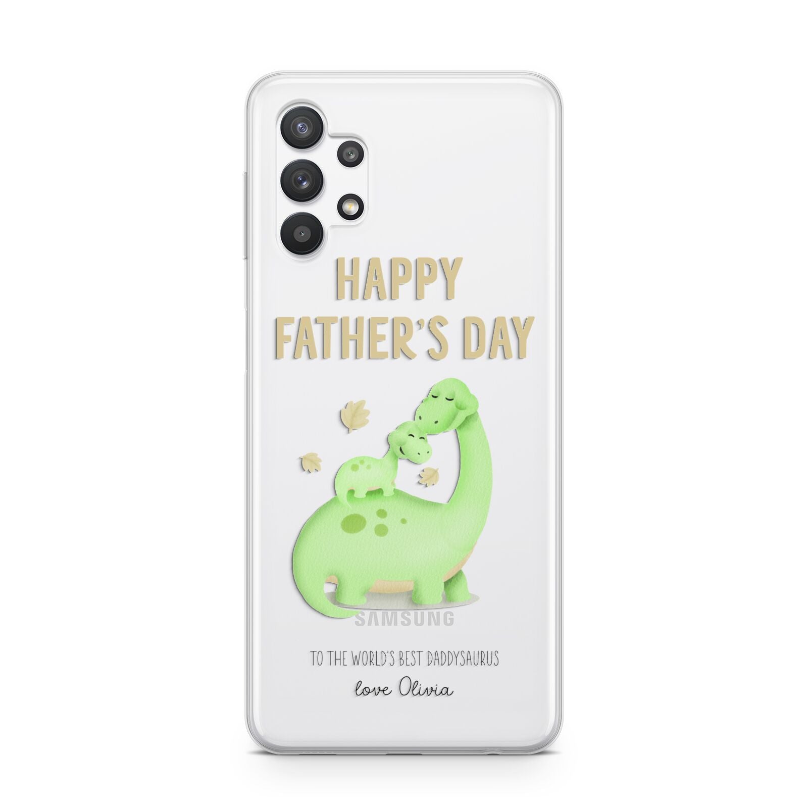 Happy Fathers Day Dino Samsung A32 5G Case