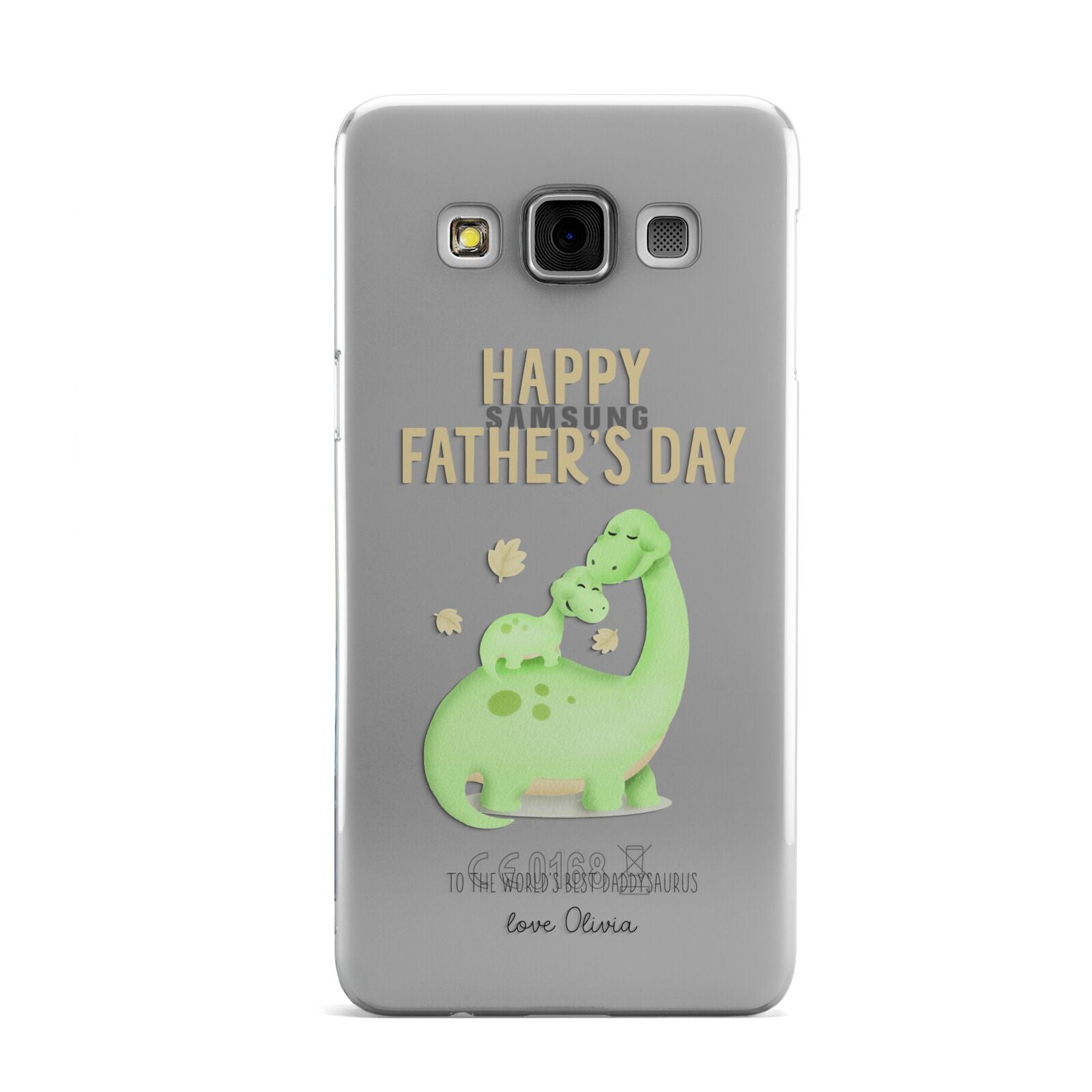 Happy Fathers Day Dino Samsung Galaxy A3 Case