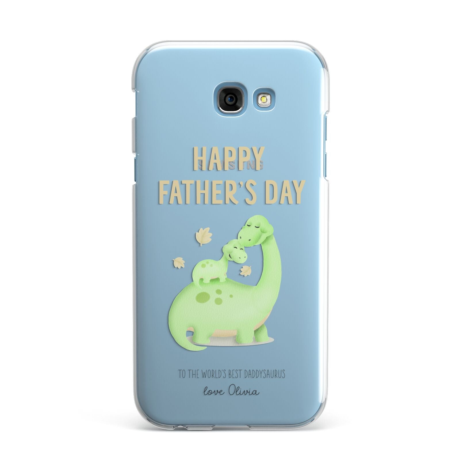 Happy Fathers Day Dino Samsung Galaxy A7 2017 Case