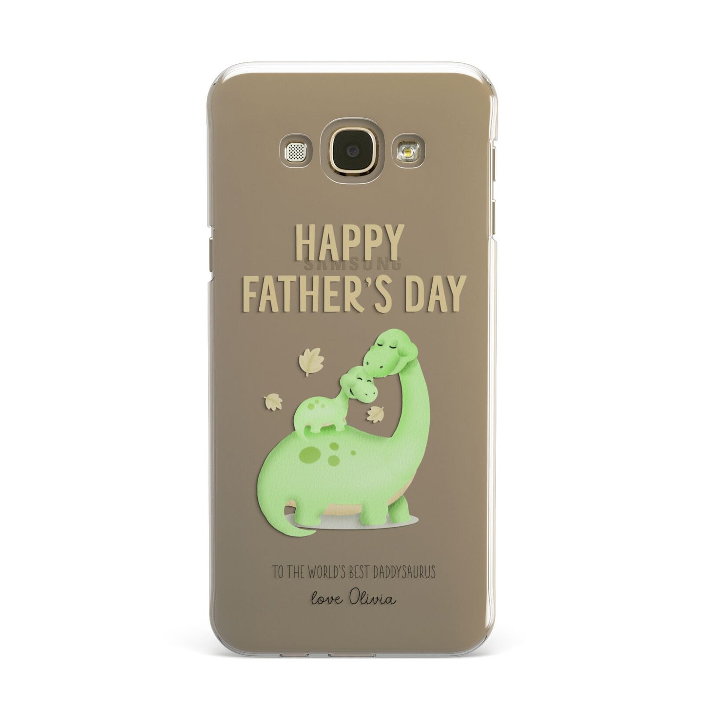 Happy Fathers Day Dino Samsung Galaxy A8 Case