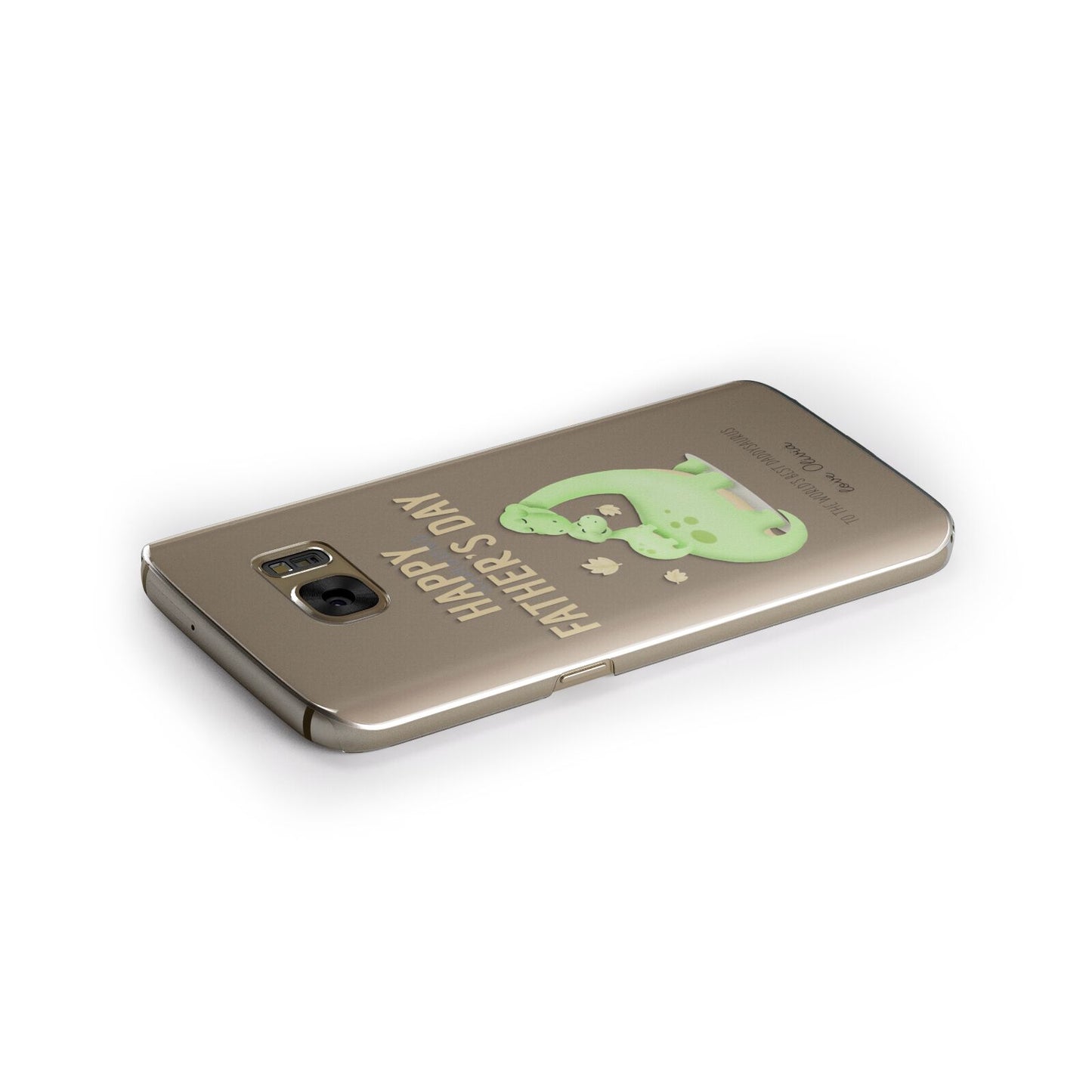 Happy Fathers Day Dino Samsung Galaxy Case Side Close Up