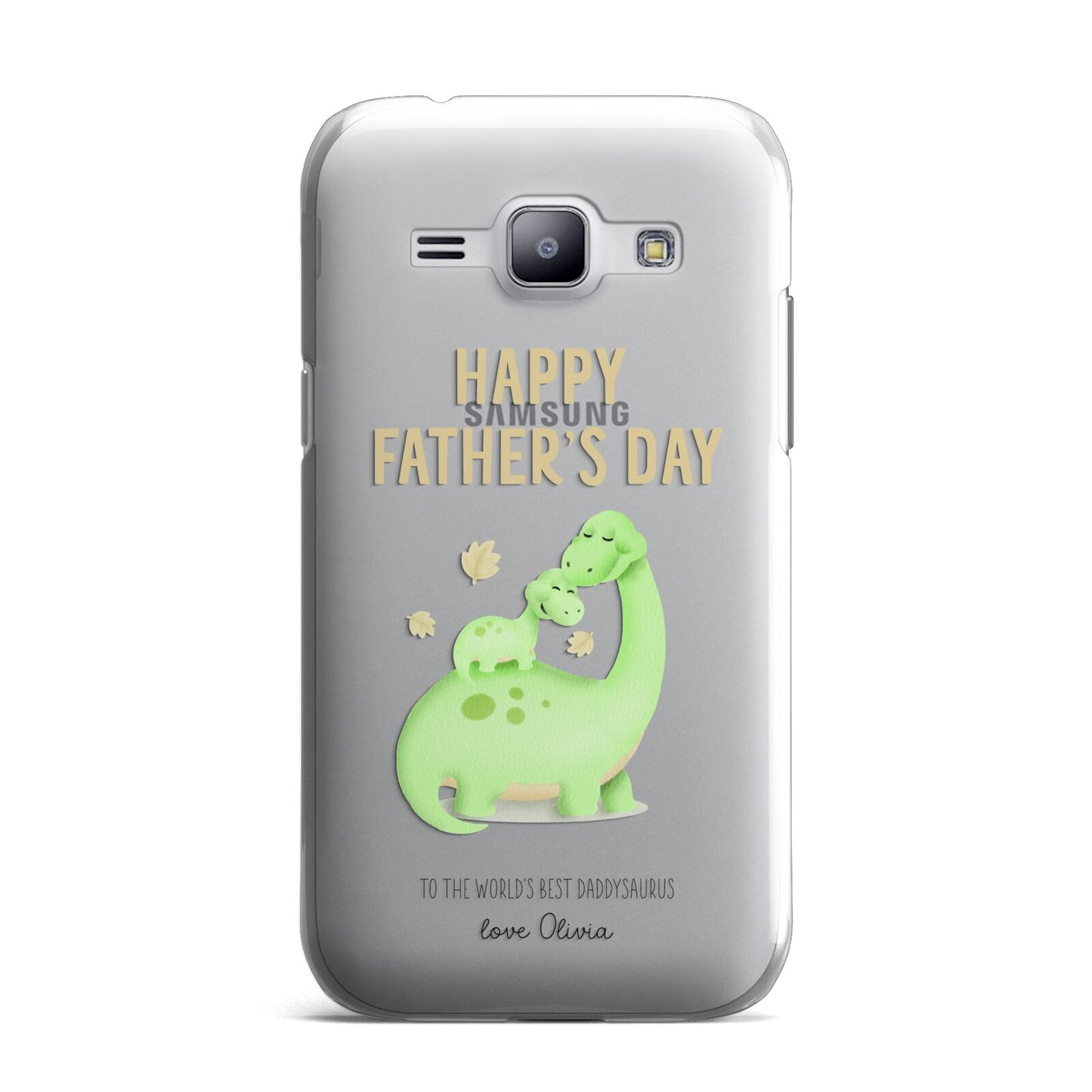 Happy Fathers Day Dino Samsung Galaxy J1 2015 Case