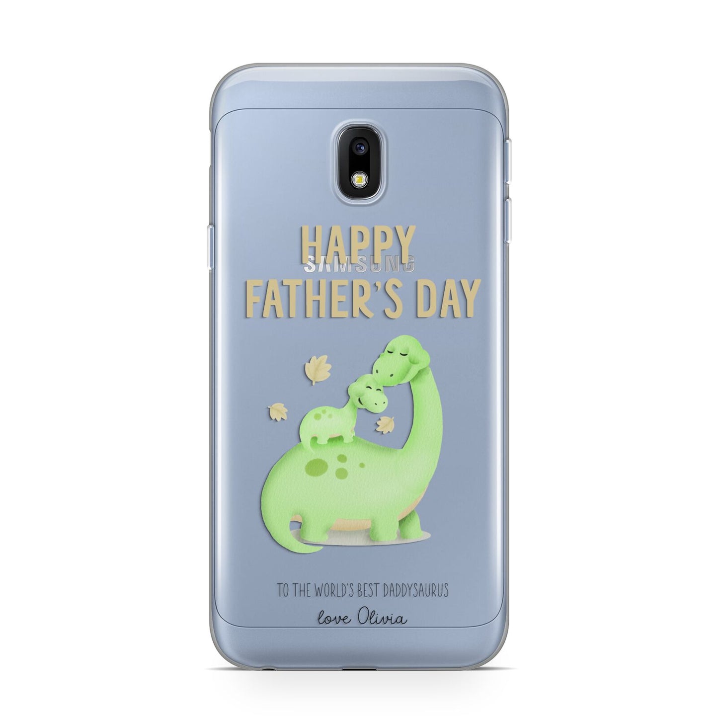 Happy Fathers Day Dino Samsung Galaxy J3 2017 Case