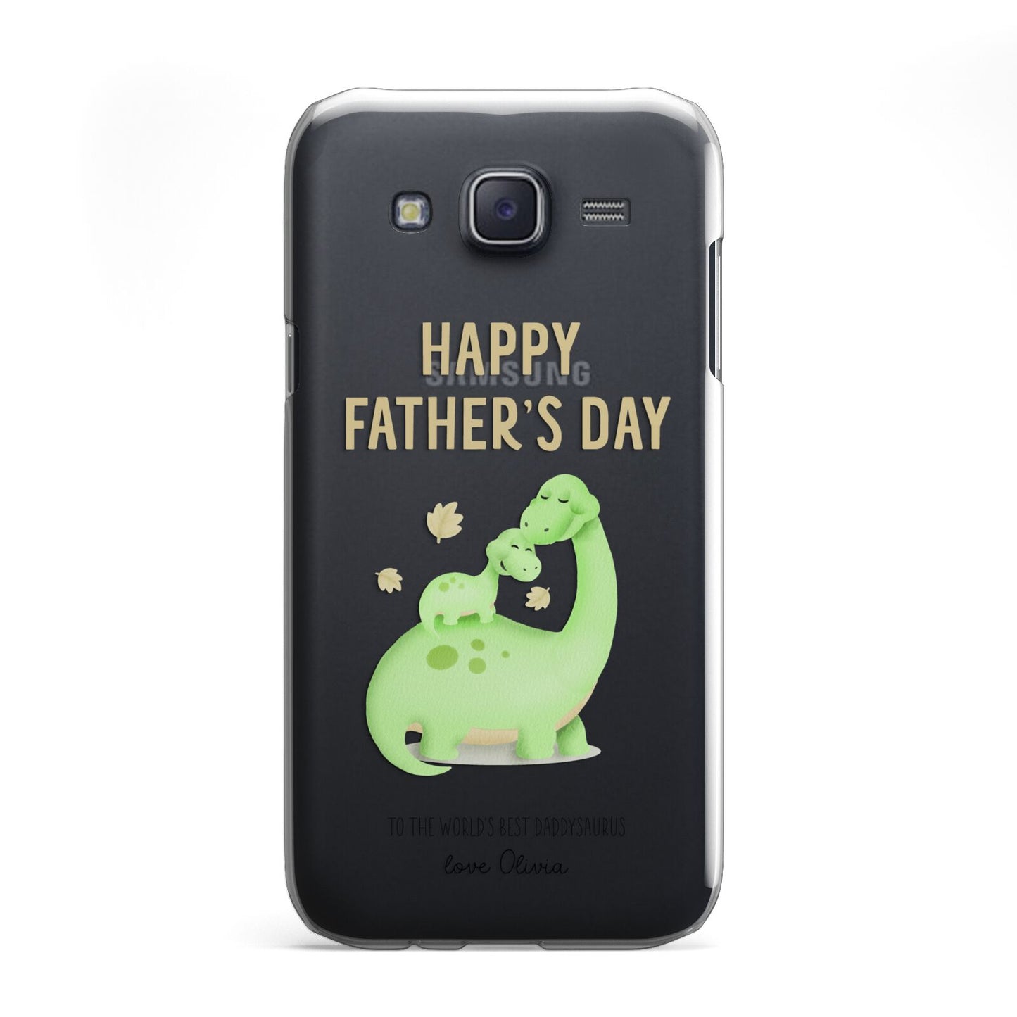 Happy Fathers Day Dino Samsung Galaxy J5 Case