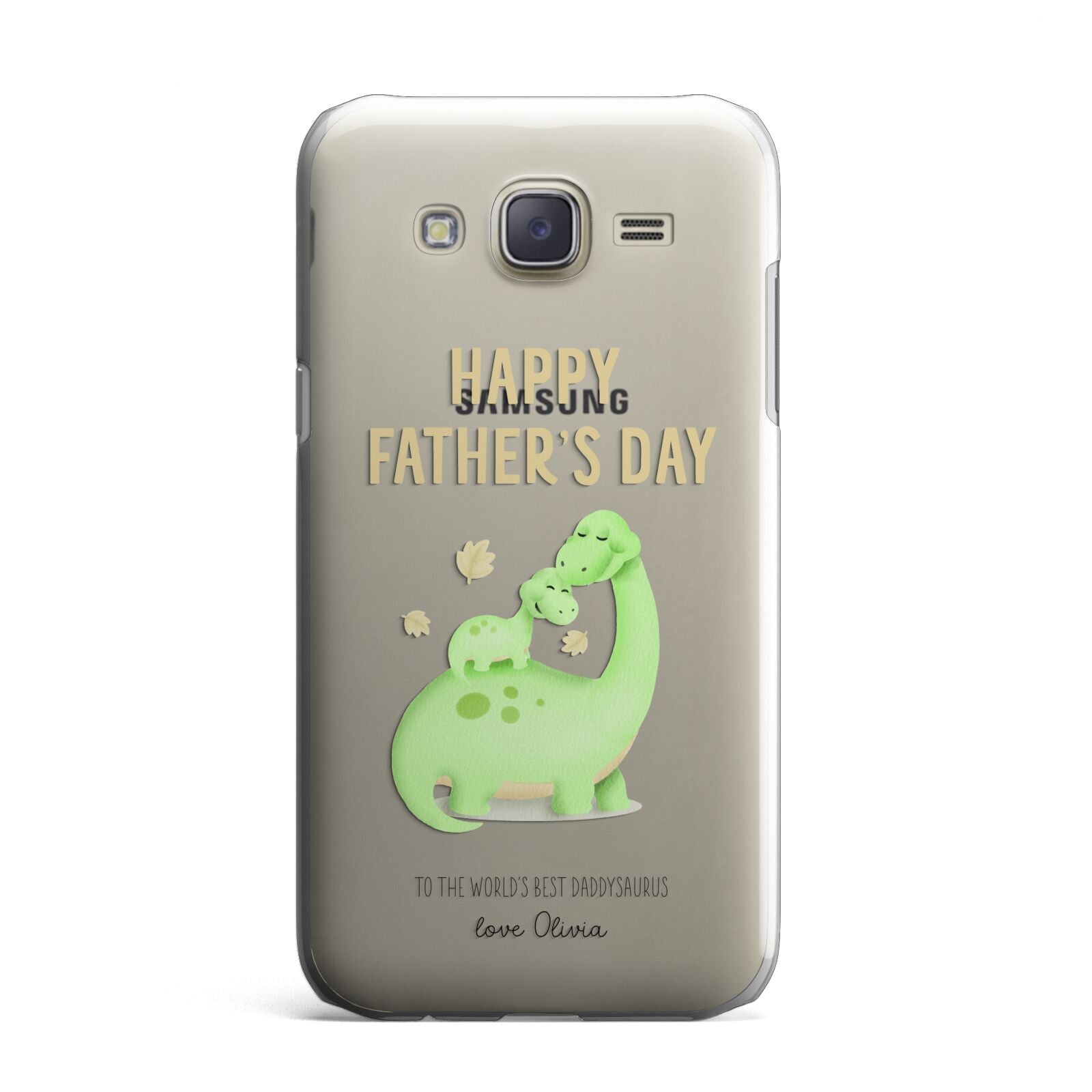 Happy Fathers Day Dino Samsung Galaxy J7 Case