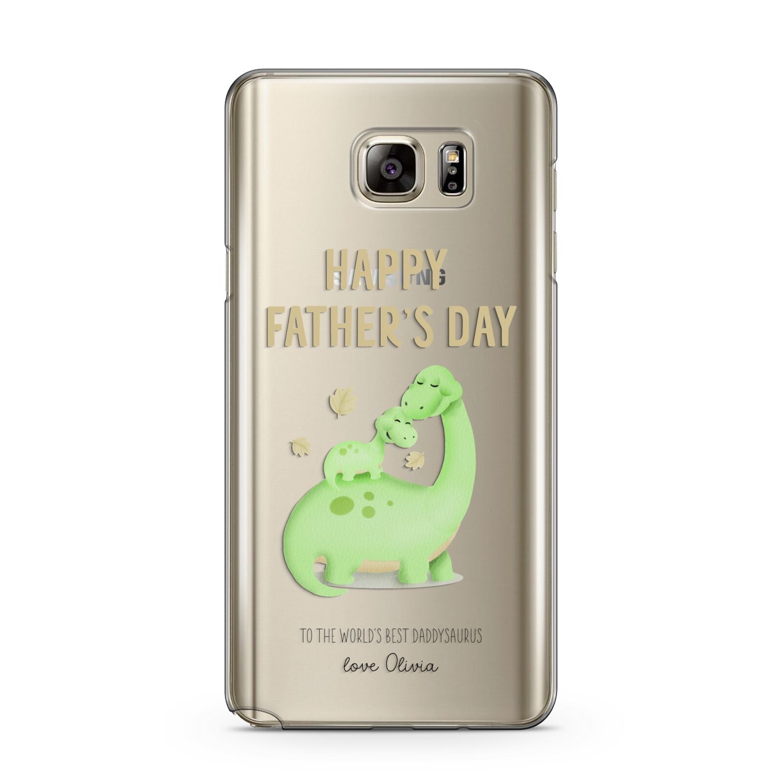 Happy Fathers Day Dino Samsung Galaxy Note 5 Case