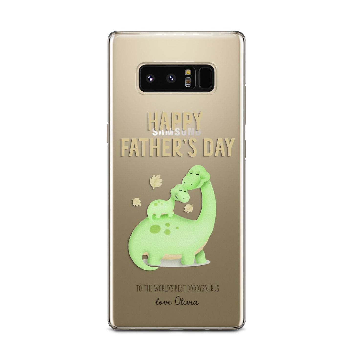 Happy Fathers Day Dino Samsung Galaxy Note 8 Case