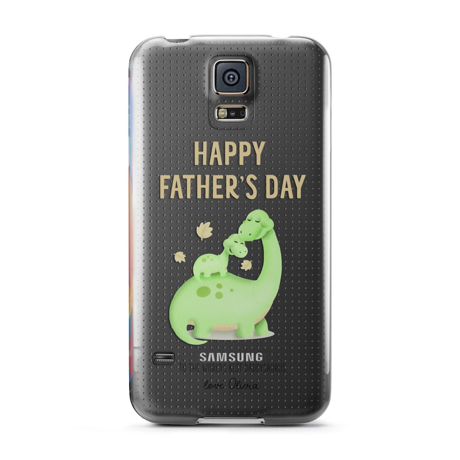 Happy Fathers Day Dino Samsung Galaxy S5 Case