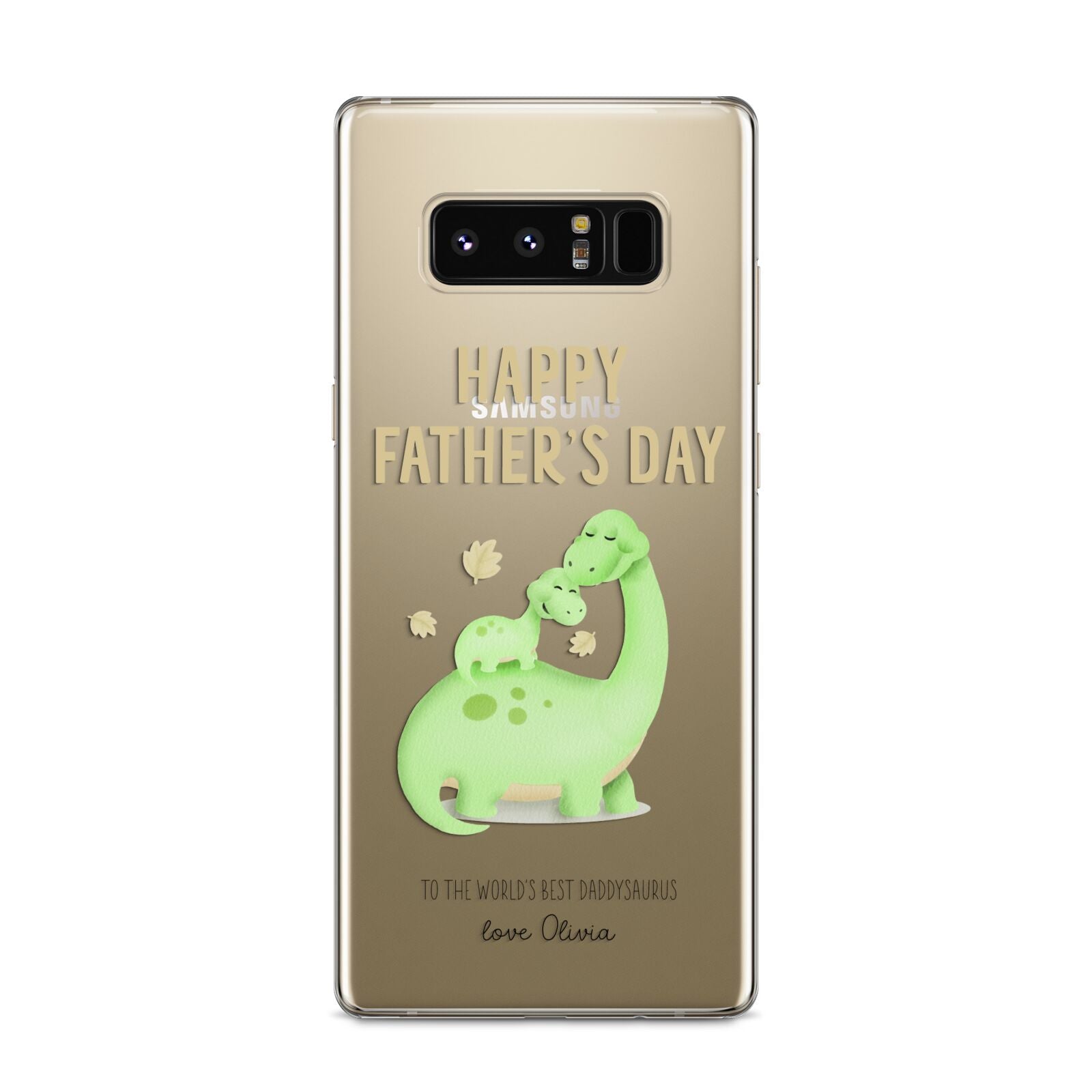 Happy Fathers Day Dino Samsung Galaxy S8 Case