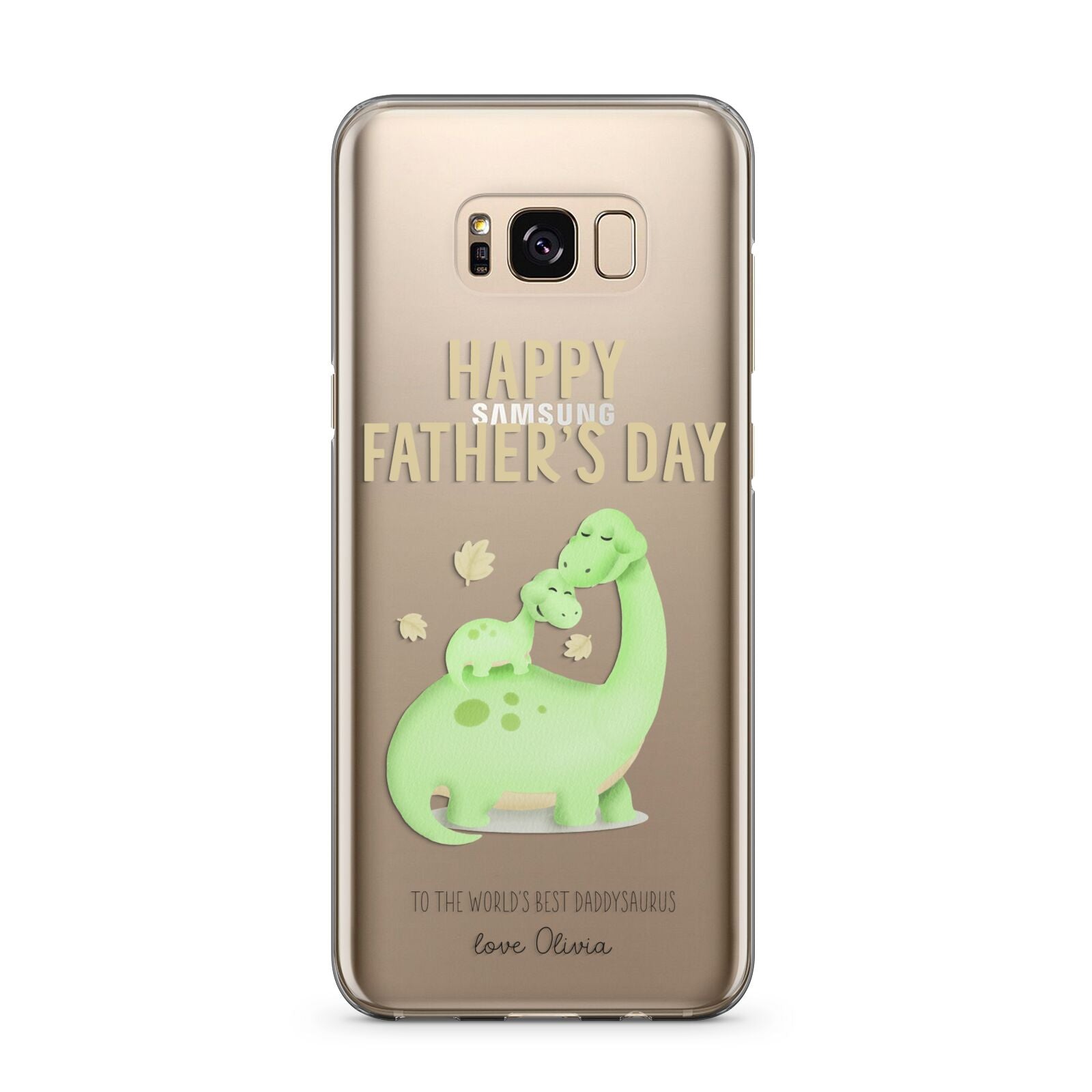 Happy Fathers Day Dino Samsung Galaxy S8 Plus Case