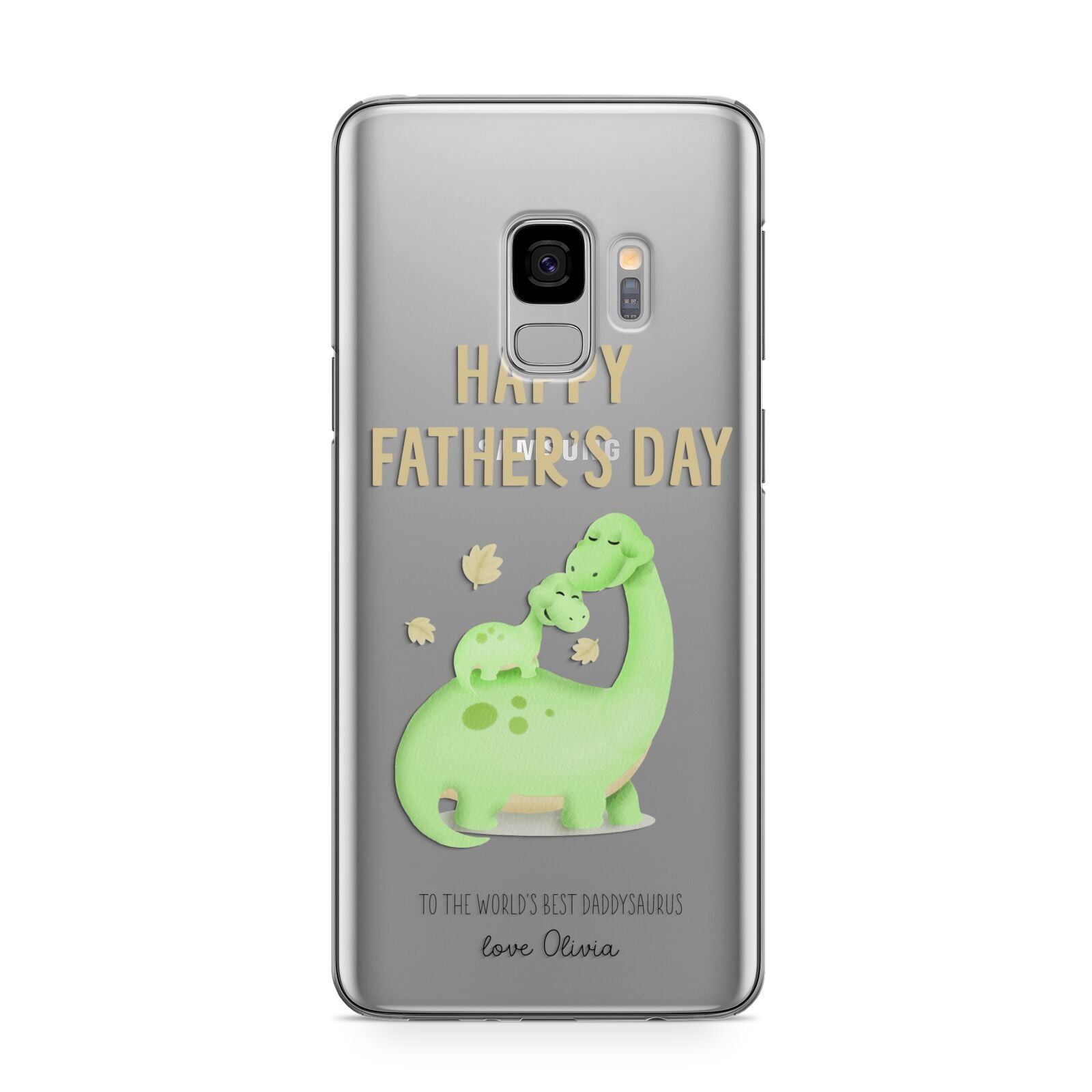 Happy Fathers Day Dino Samsung Galaxy S9 Case